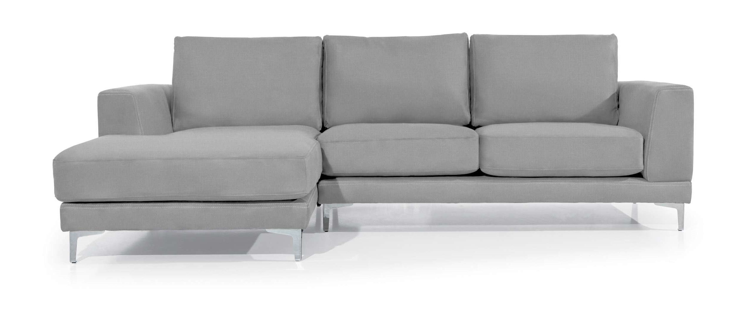 stellbar, Stylefy mane Design L-Form, im oder Schaumstoffpolsterung, Eckcouch, rechts Modern bestellbar, Ecksofa Raum frei links Aria, Metall,