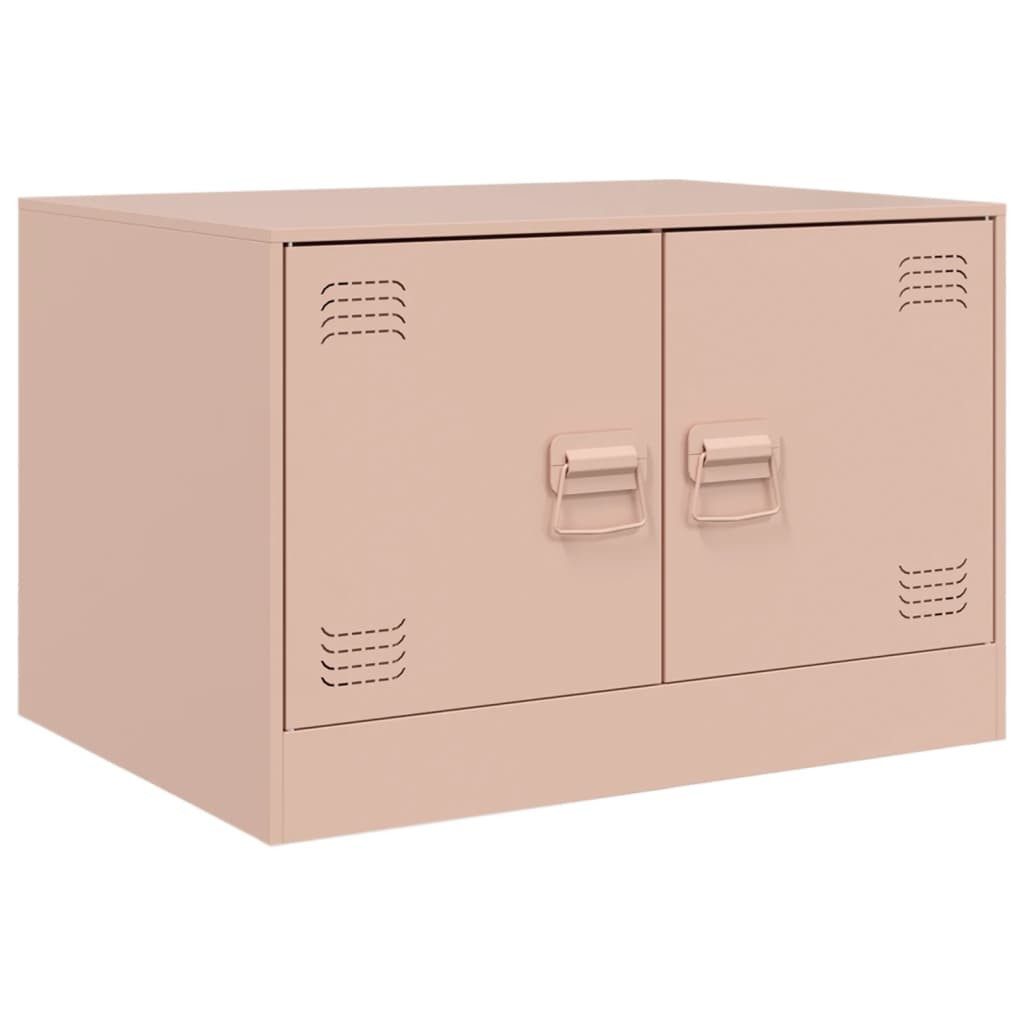 vidaXL Couchtisch NA Couchtisch Rosa 67x50x44 cm Stahl