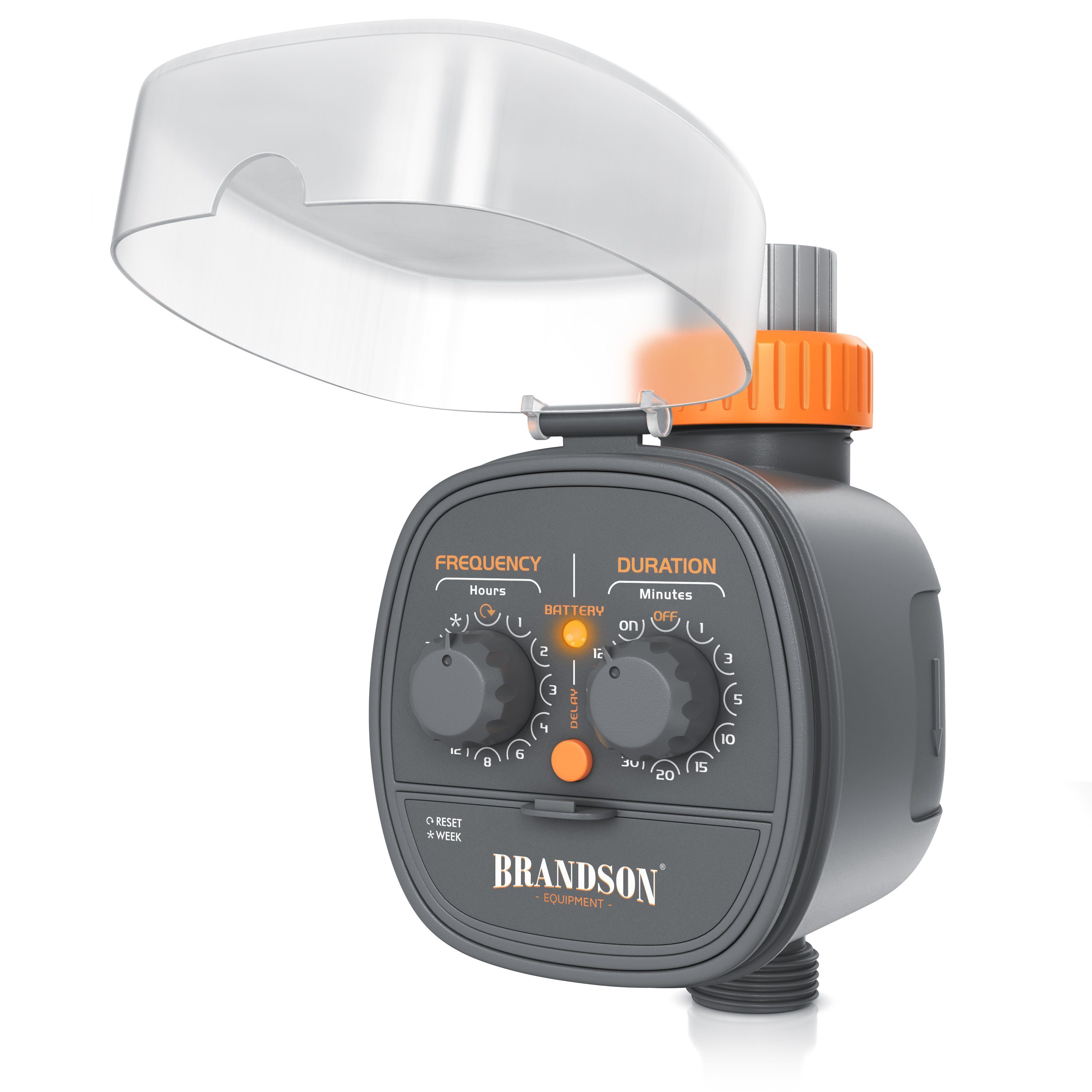 Brandson Bewässerungssteuerung Bewässerungsuhr, Wasserzeitschaltuhr, automatische Bewässerung, (1-tlg), Bewässerungssystem mit Delay, manueller Modus, automatische Zyklen
