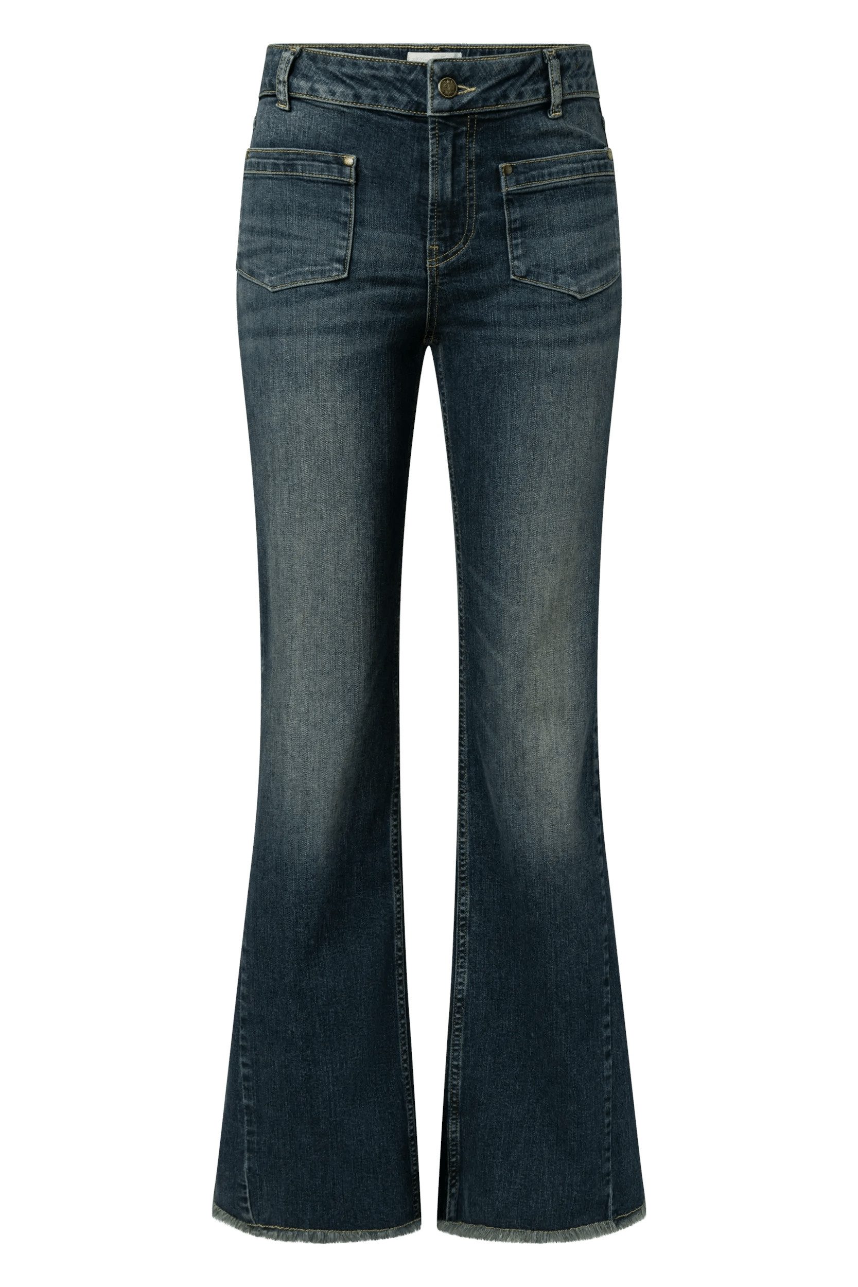 JOOP! Bootcut-Jeans Eilena mit Fransen am Saum