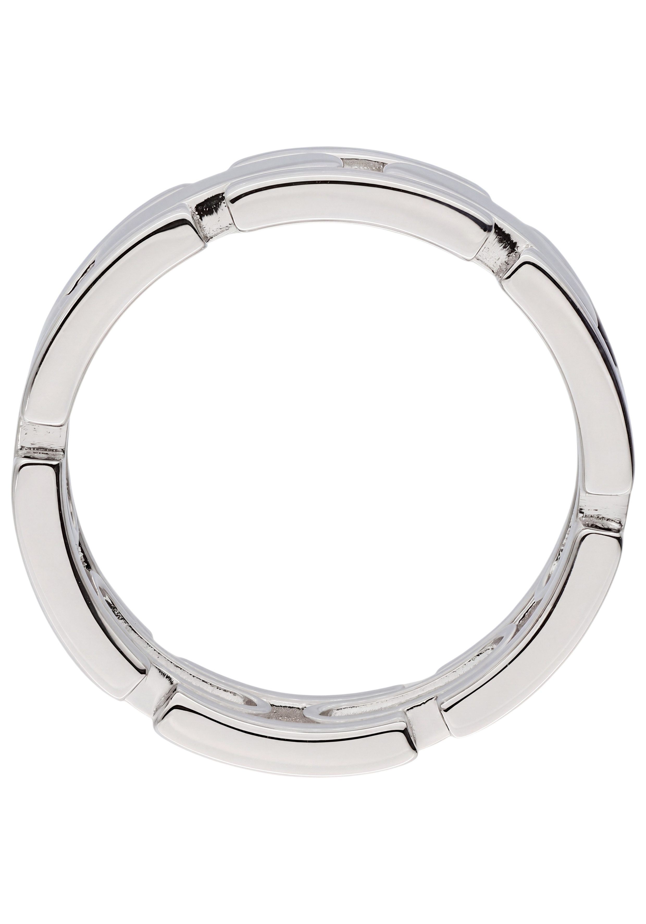 Silberring Statement Ring Ketten-Optik breit
