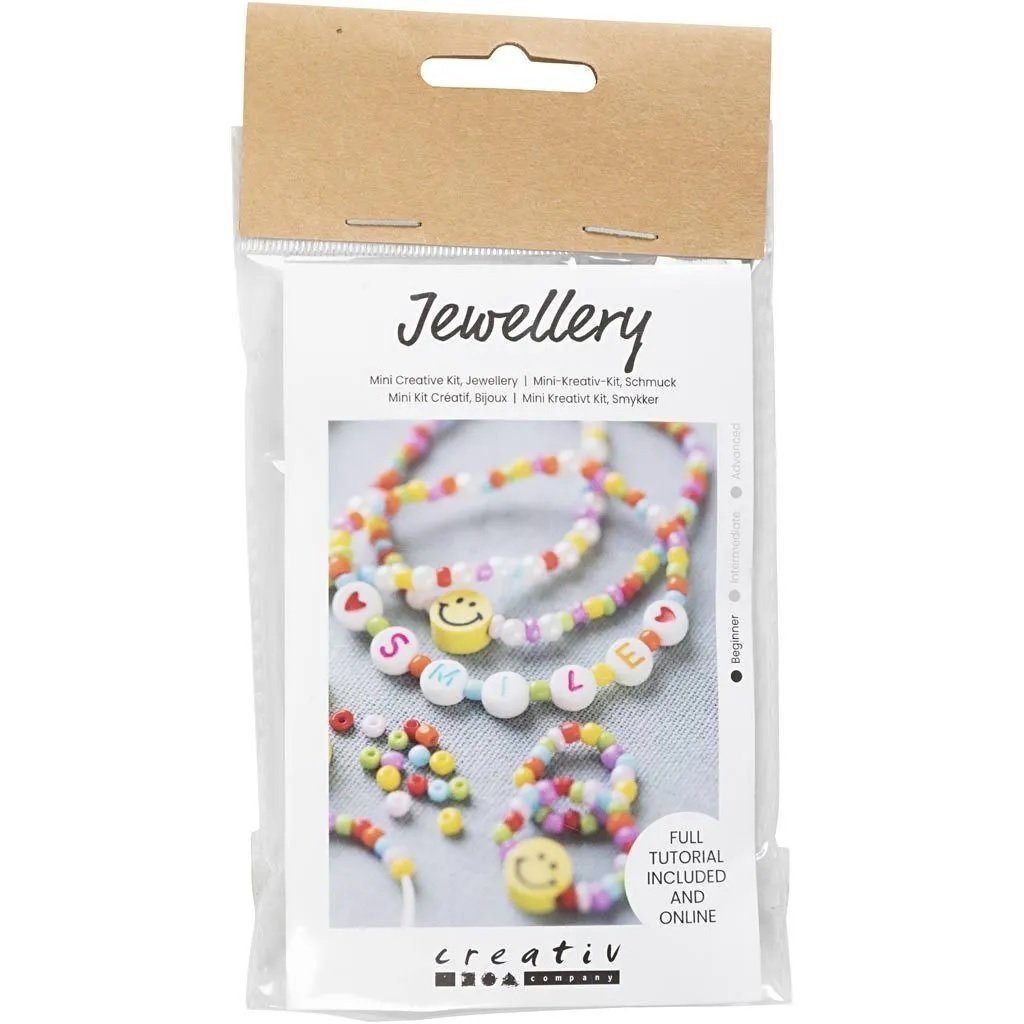 creativ company Kreativset Jewellery Mini-Kreativ-Kit, Schmuck, mit Anleitung und Video-Tutorial