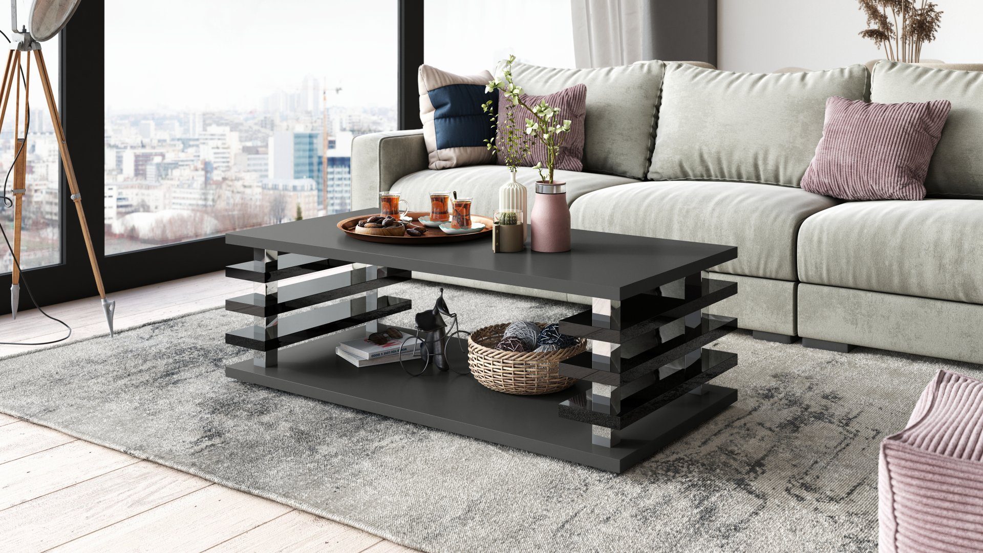 designimpex Couchtisch DC-3 Design Wohnzimmertisch Tisch günstig online kaufen