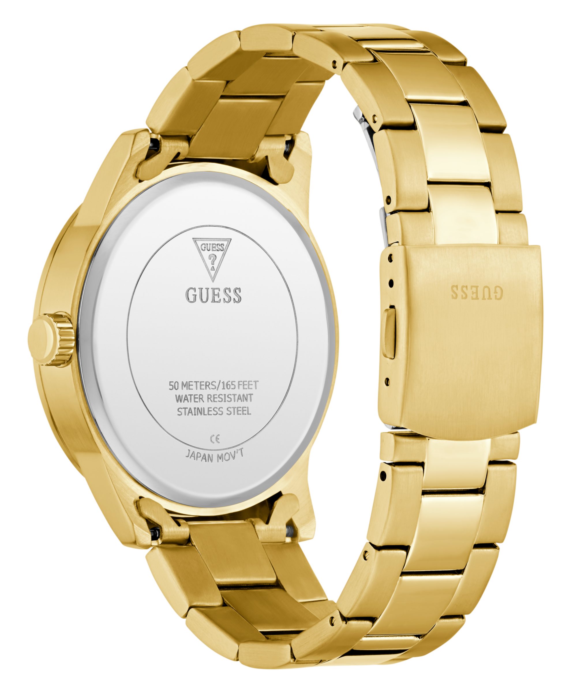 Guess Multifunktionsuhr TREY GW0963G2, Quarzuhr, Armbanduhr, Herrenuhr, Edelstahlarmband, Datum