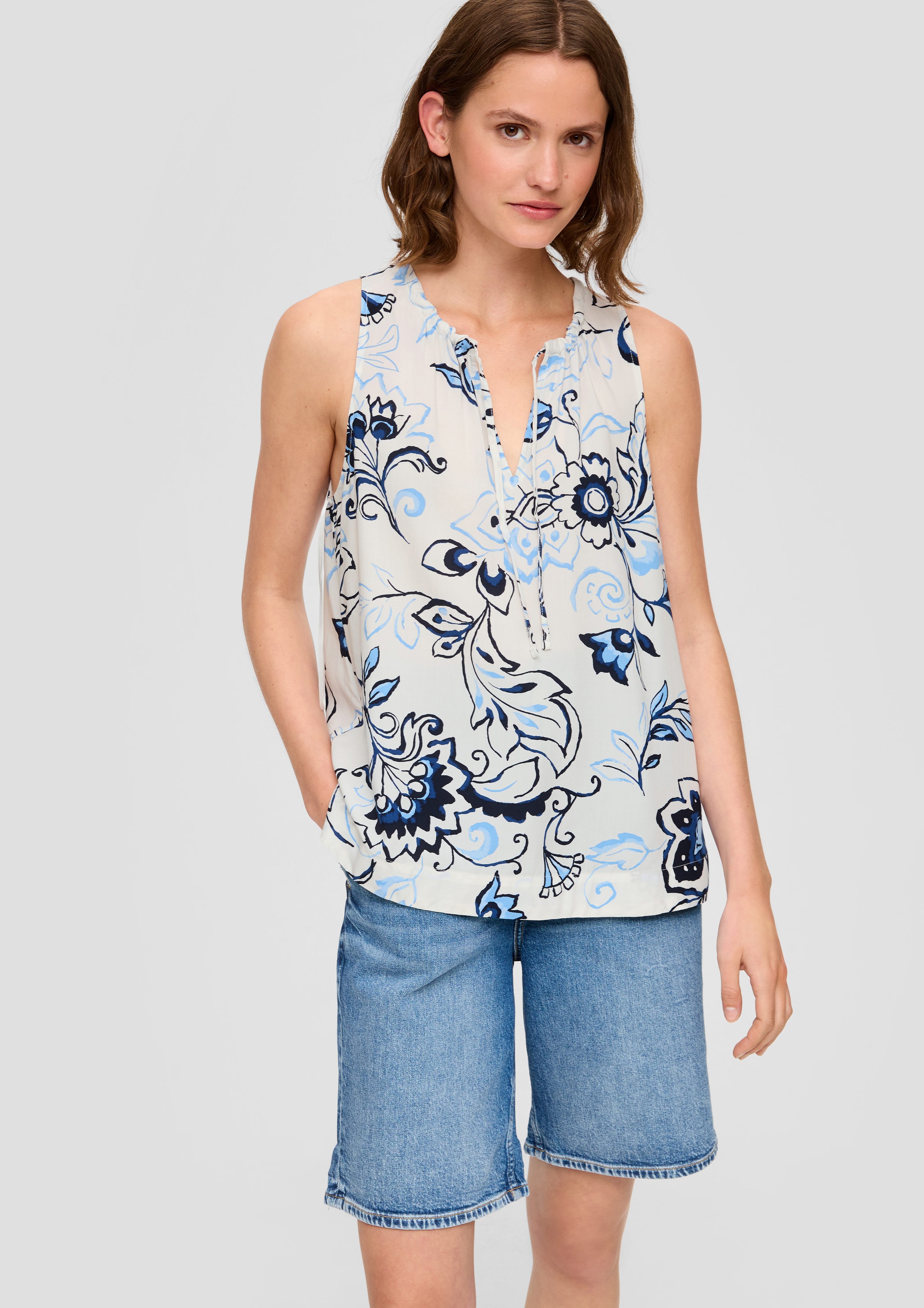 s.Oliver Blusentop Blusenshirt aus Viskose mit günstig online kaufen