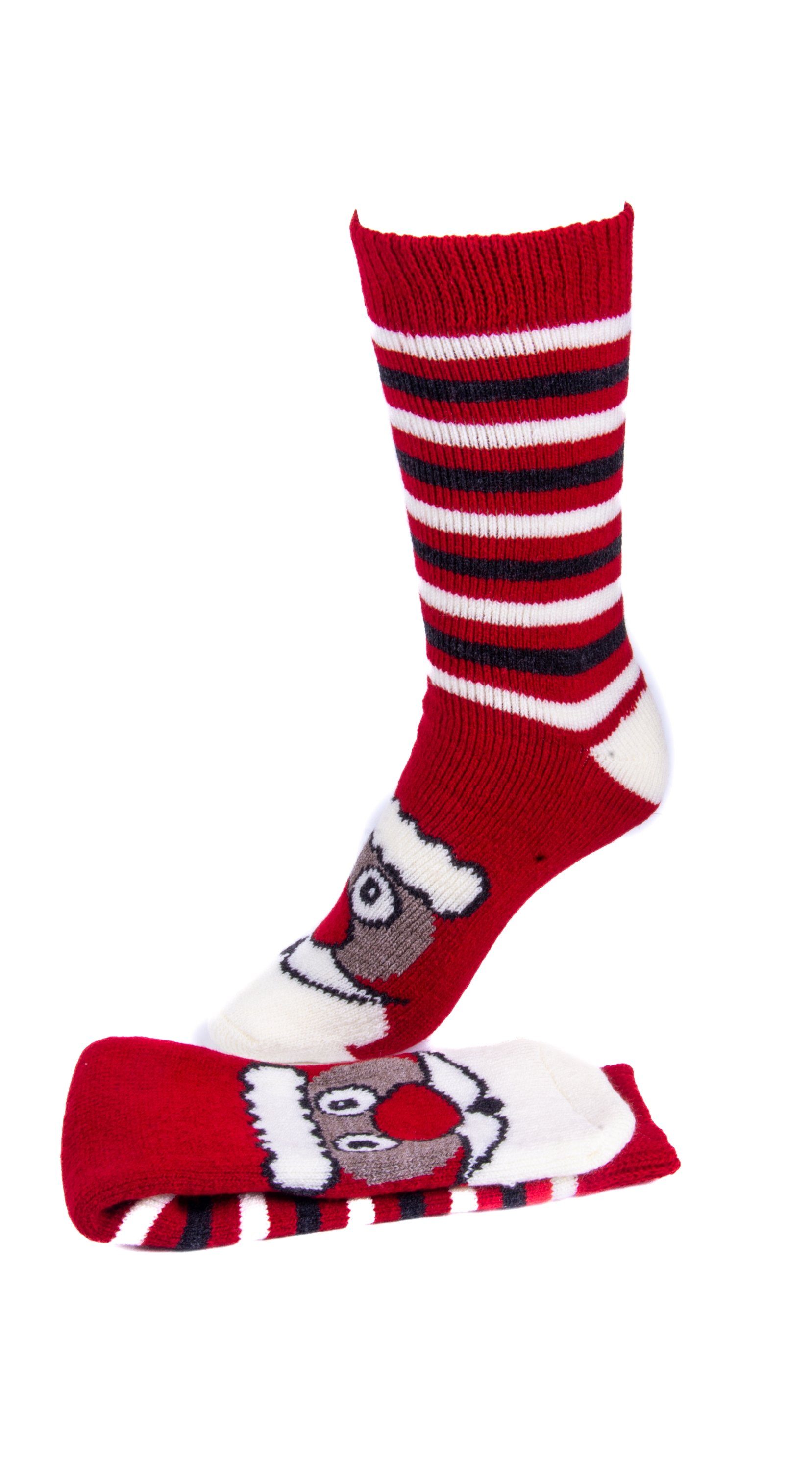 Weihnachtsmann-Motiv mit Pack 3er Merci Socken