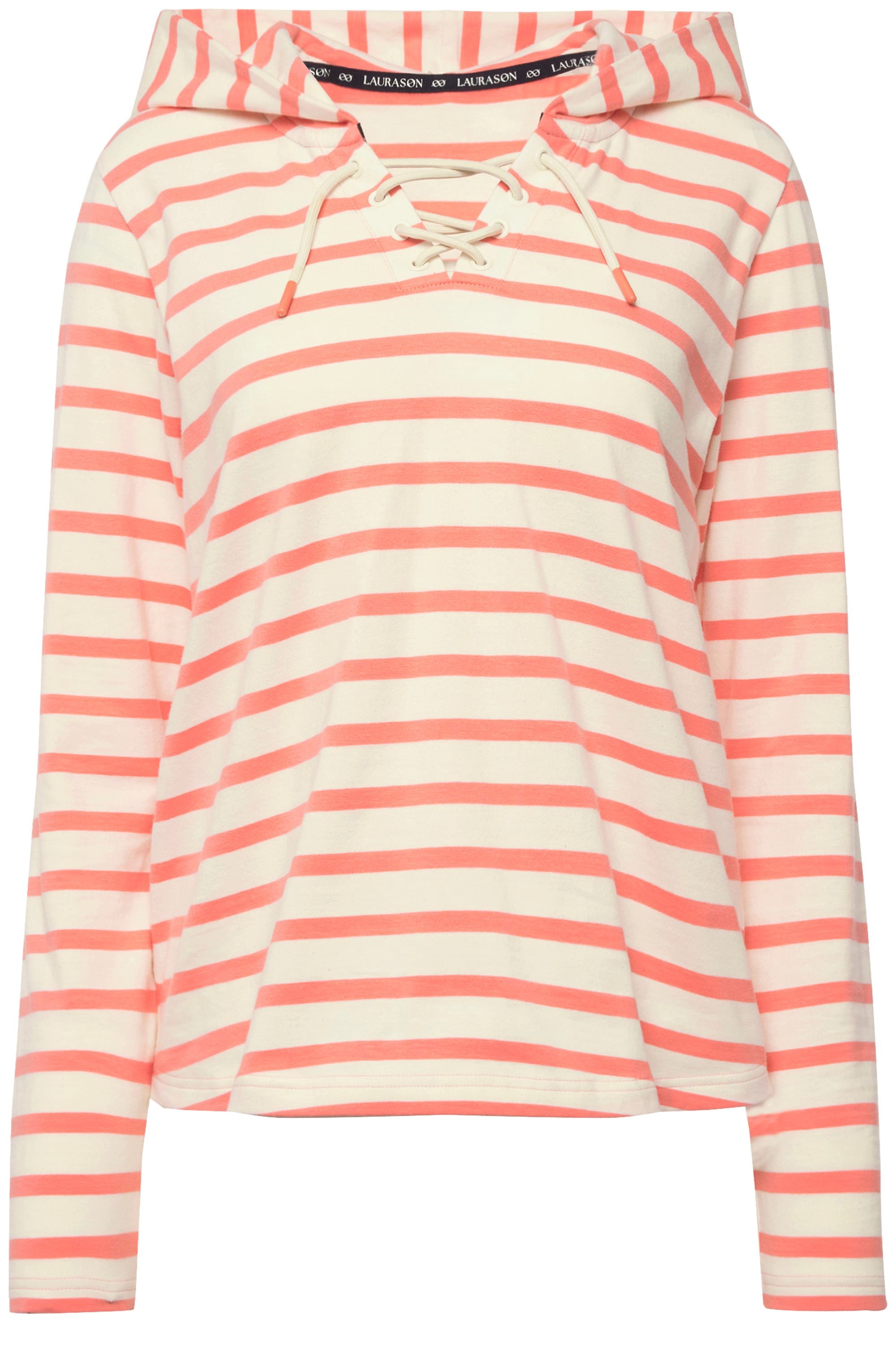 Laurasøn Longsleeve T-Shirt Ringel Kapuze Langarm günstig online kaufen