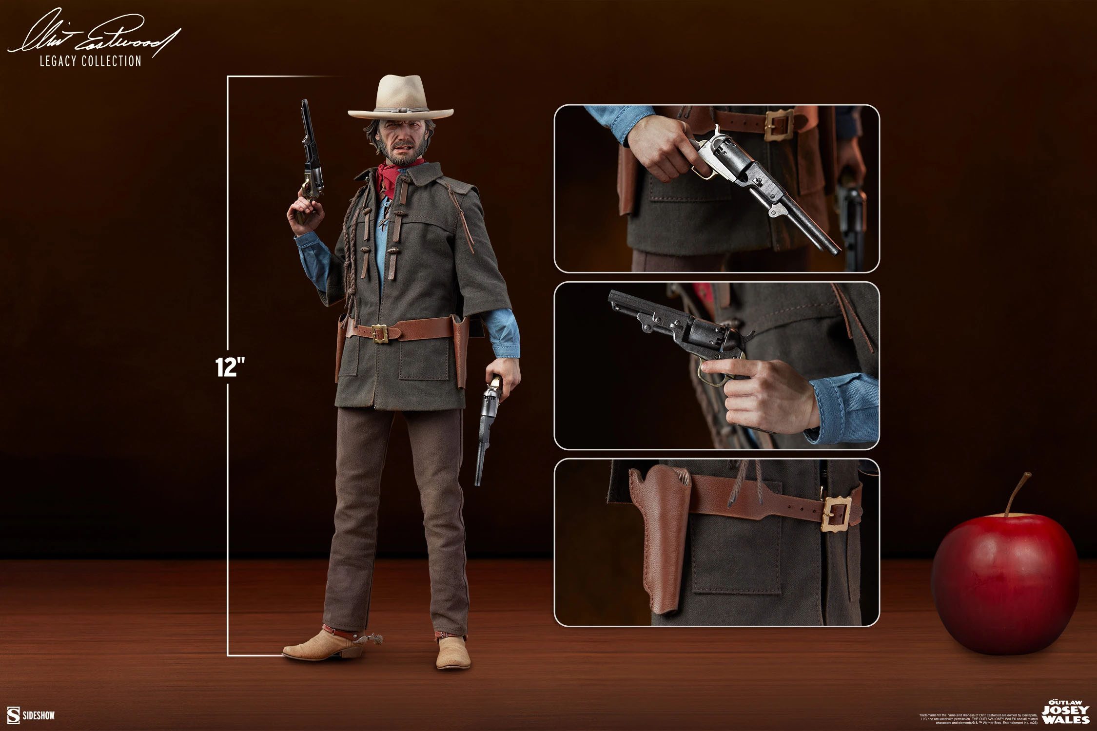 Sideshow Actionfigur Clint Eastwood Outlaw Josey Wales (Der Texaner) 1/6 Actionfigur