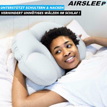 Schlafkissen AIRSLEEP 3D Ergonomisches Schlafkissen Wolkenkissen rundum, MAVURA, AirSleep 3D Ergonomisches Schlafkissen, Kopfkissen Nackenkissen Memory Kissen mit Füllung