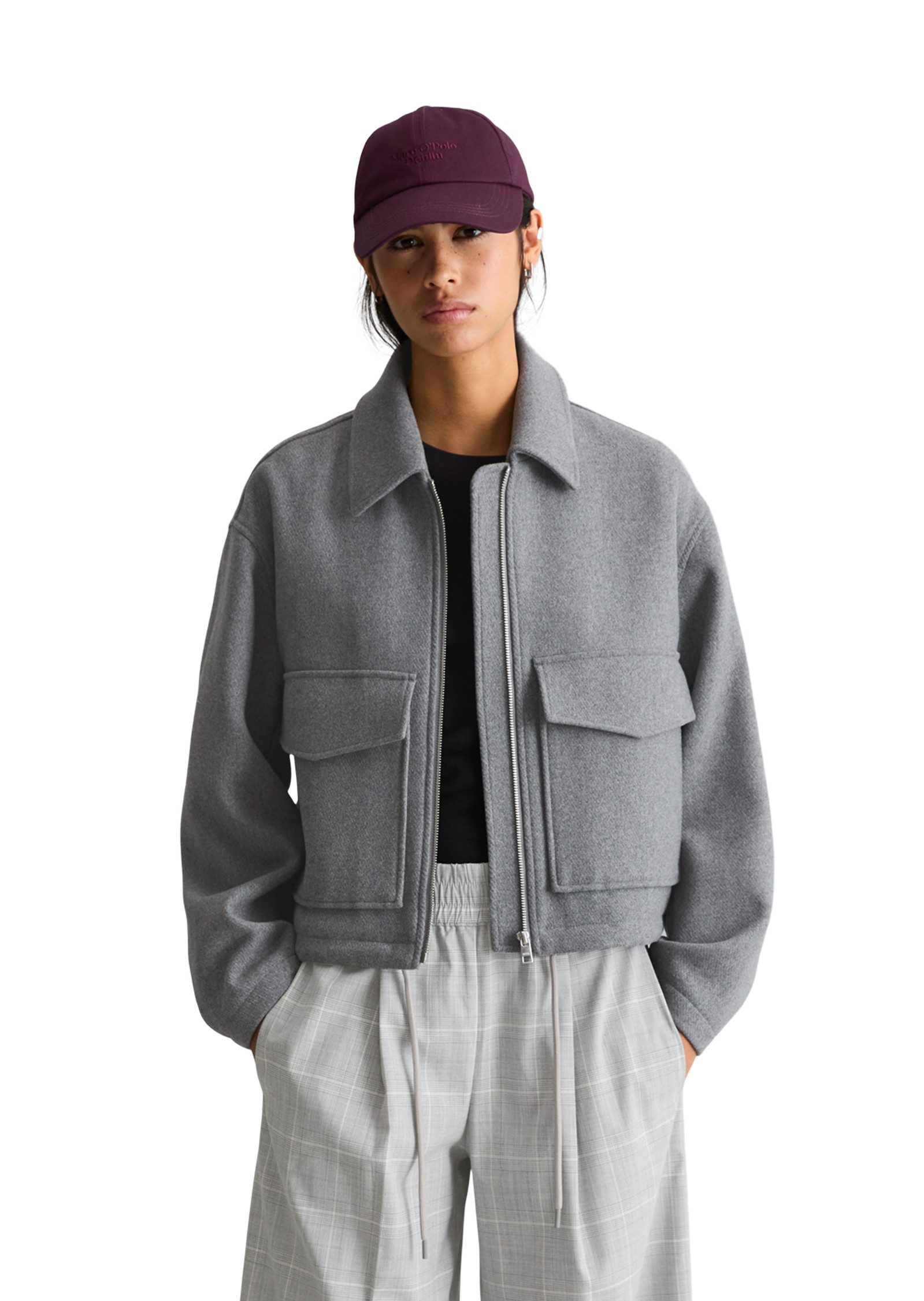 Marc O'Polo DENIM Outdoorjacke aus Wolle-Mix