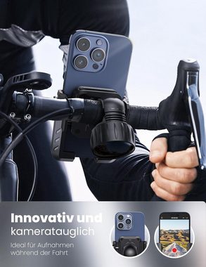 autolock Motorhalterung Handyhalterung Fahrrad Lenker,Handyhalter Motorrad,360° Drehbar, Universal Handyhalterung Lenker Motorrad für 4.7"-7" Smartphone