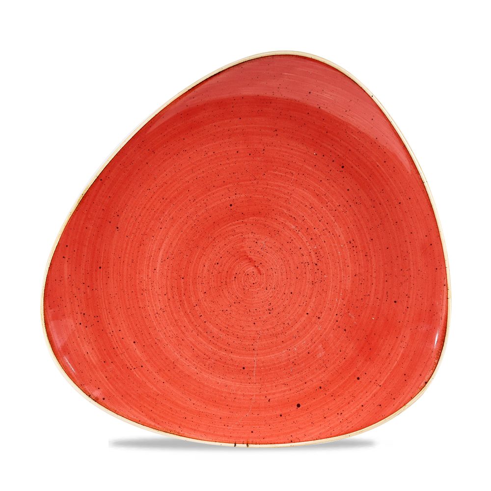 Churchill Teller Super Vitrified Stonecast Berry Red Dreiecksteller, 26,5 cm