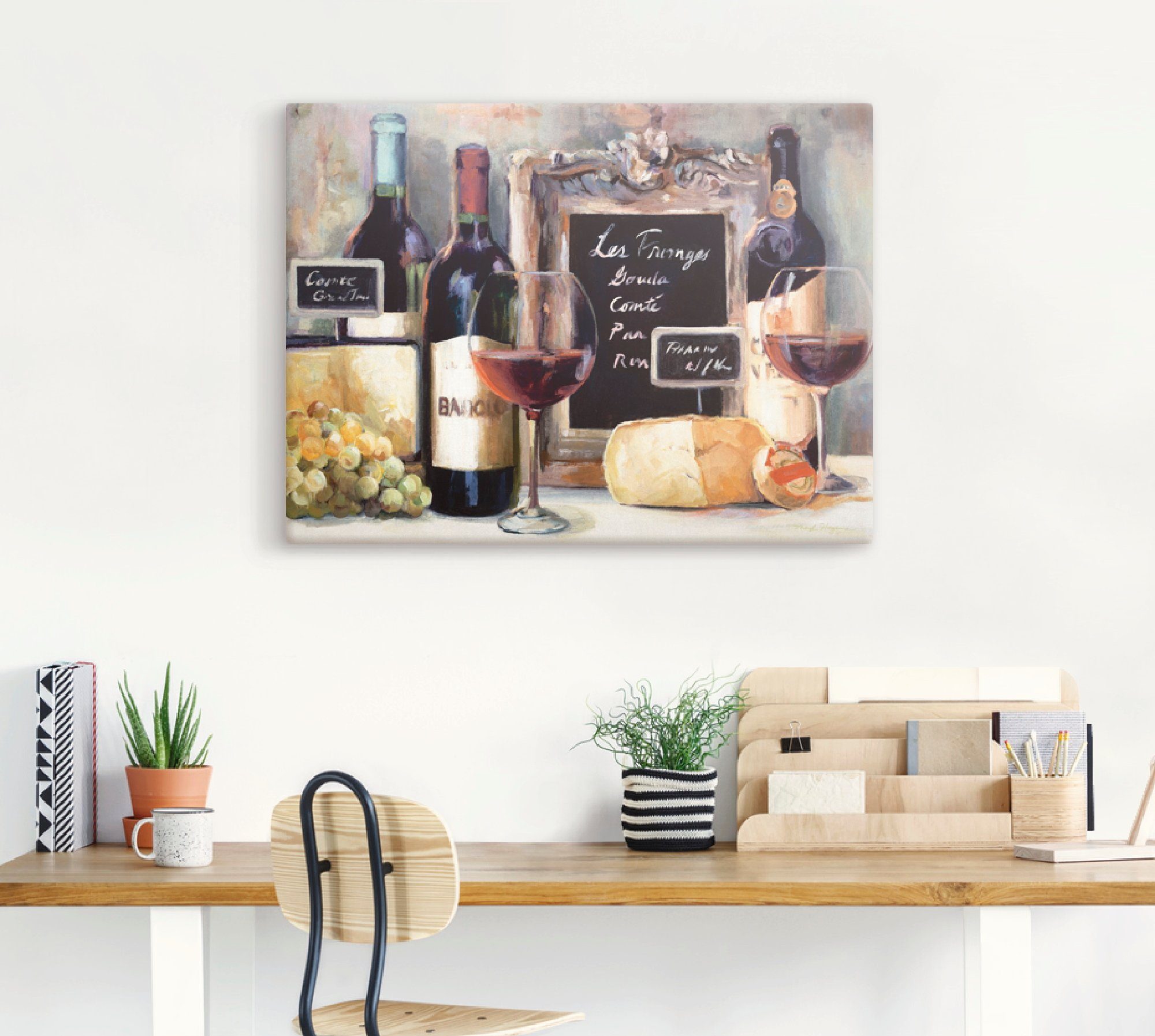 Artland Wandbild »Käse«, Getränke (1 Stück), in vielen Größen & Produktarten -Leinwandbild, Poster, Wandaufkleber / Wandtattoo auch für Badezimmer geeignet-HomeTrends