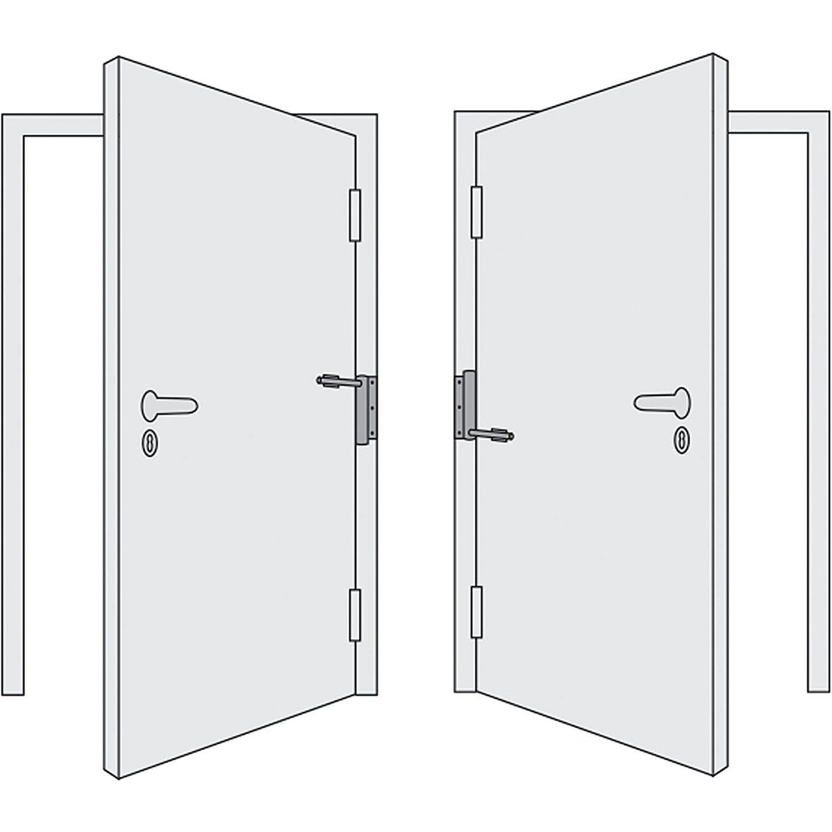 MidGard Türschließer automatisch aus Aluminium inkl. Schrauben & Schlüssel Federschließer