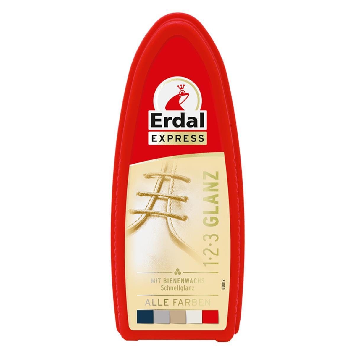 Erdal Erdal Express 1-2-3 Glanz Farblos – Schwamm – mit Bienenwachs Reinigungstücher