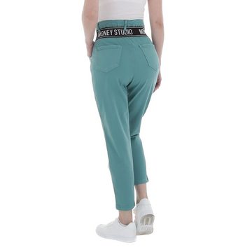 Ital-Design High-waist-Jeans Damen Freizeit Stretch High Waist Jeans in Hellgrün