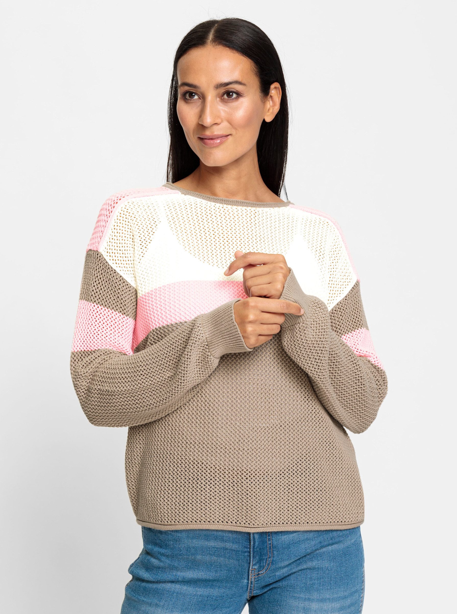 heine Strickpullover Baumwollpullover günstig online kaufen