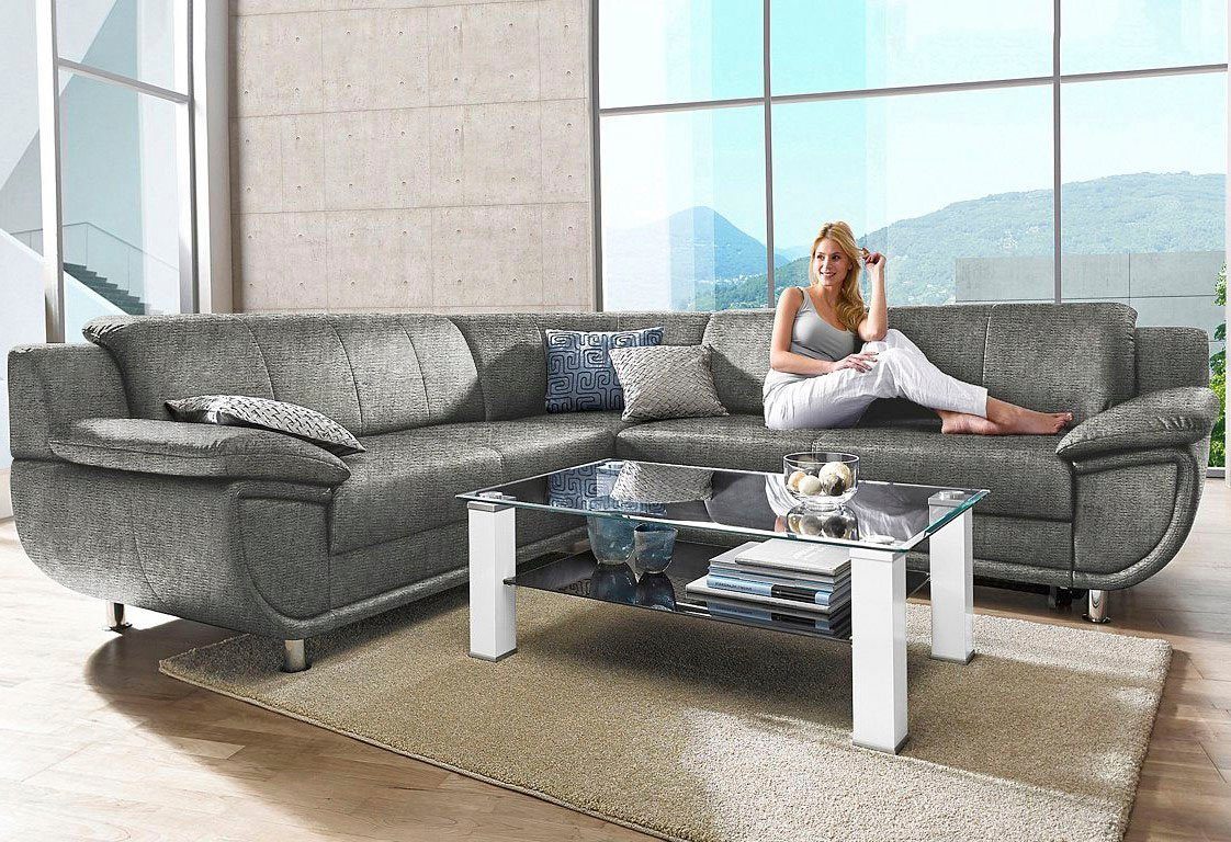 TRENDMANUFAKTUR Ecksofa Rondo wahlweise mit Schlaffunktion, günstig online kaufen