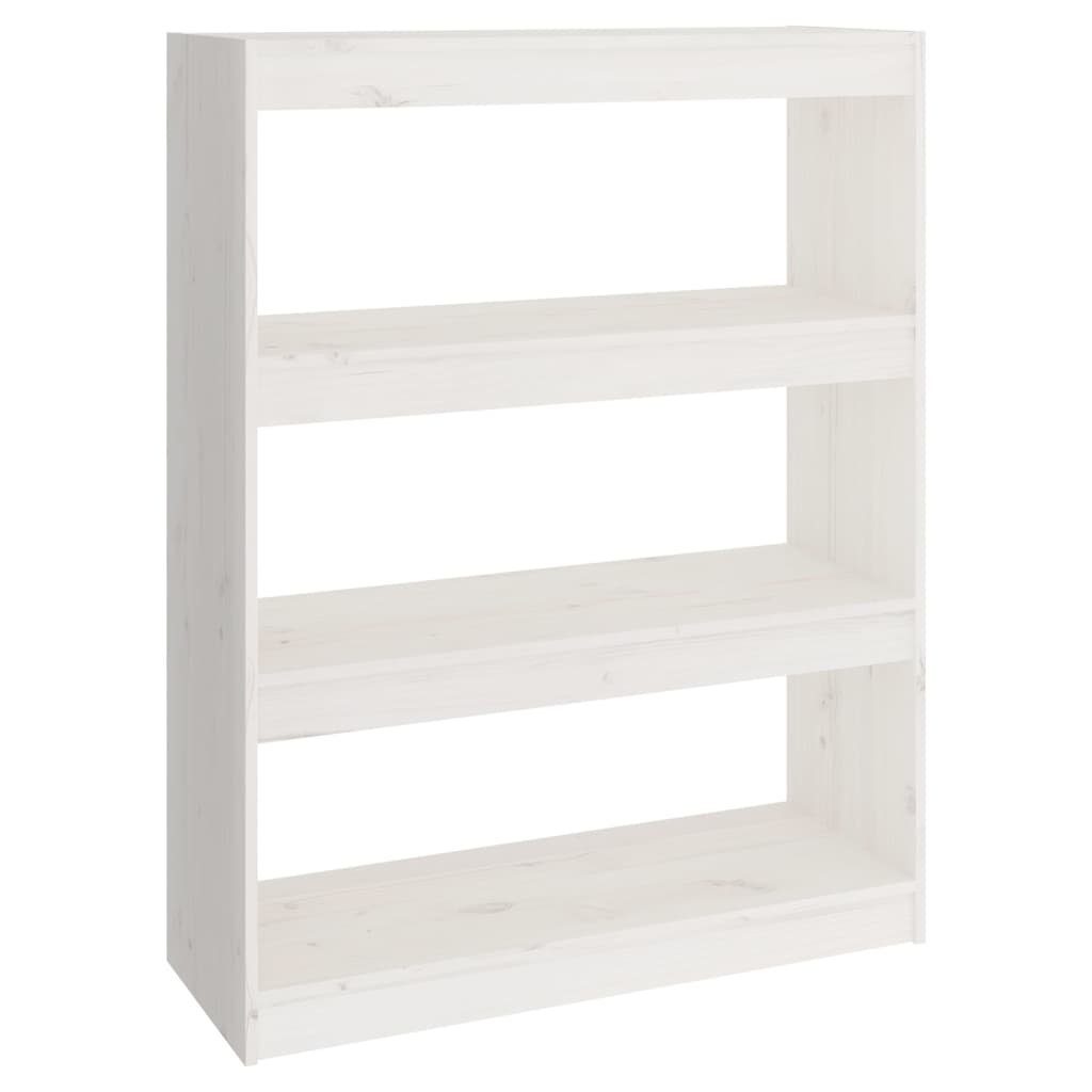 furnicato Bücherregal Bücherregal/Raumteiler Weiß 80x30x103,5 cm günstig online kaufen