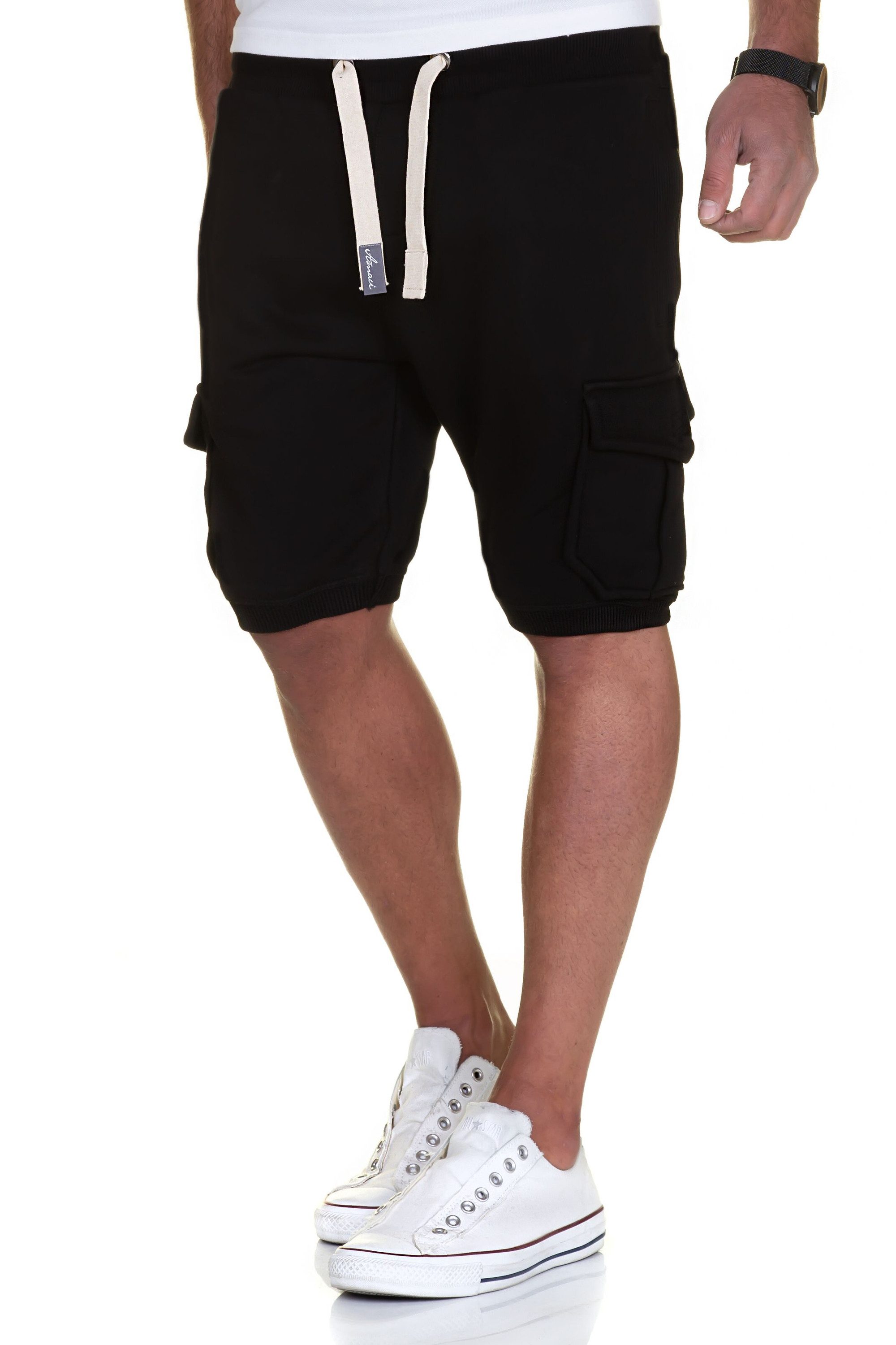 Amaci&Sons Sweatshorts ECORSE Sweathose Herren Bermuda Bequeme Kurze Männer Hose