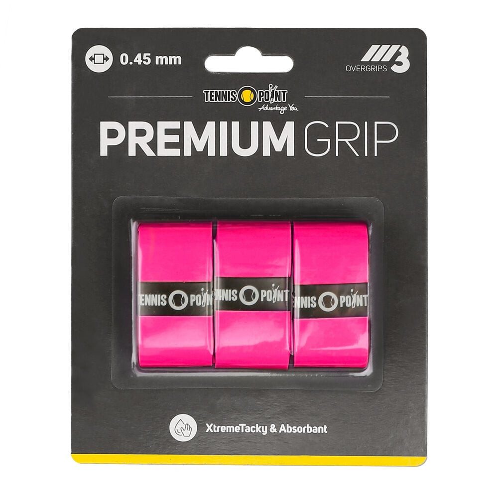 Griffband Premium Grip pink 3 Pack