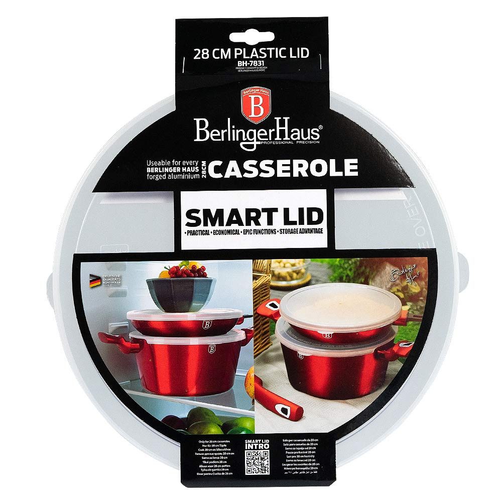 BerlingerHaus Universaldeckel ASPEN, (Set, 1-tlg), passt für den 28-er Schmortopf der Aspen Collection von Berlinger Haus