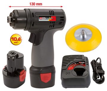 KS Tools Montagewerkzeug, B: 5 cm, L: 13 cm, Akku-Schleifmaschine, 3.200 U/min 10,8V, mit 2 Akkus und 1 Ladegerät