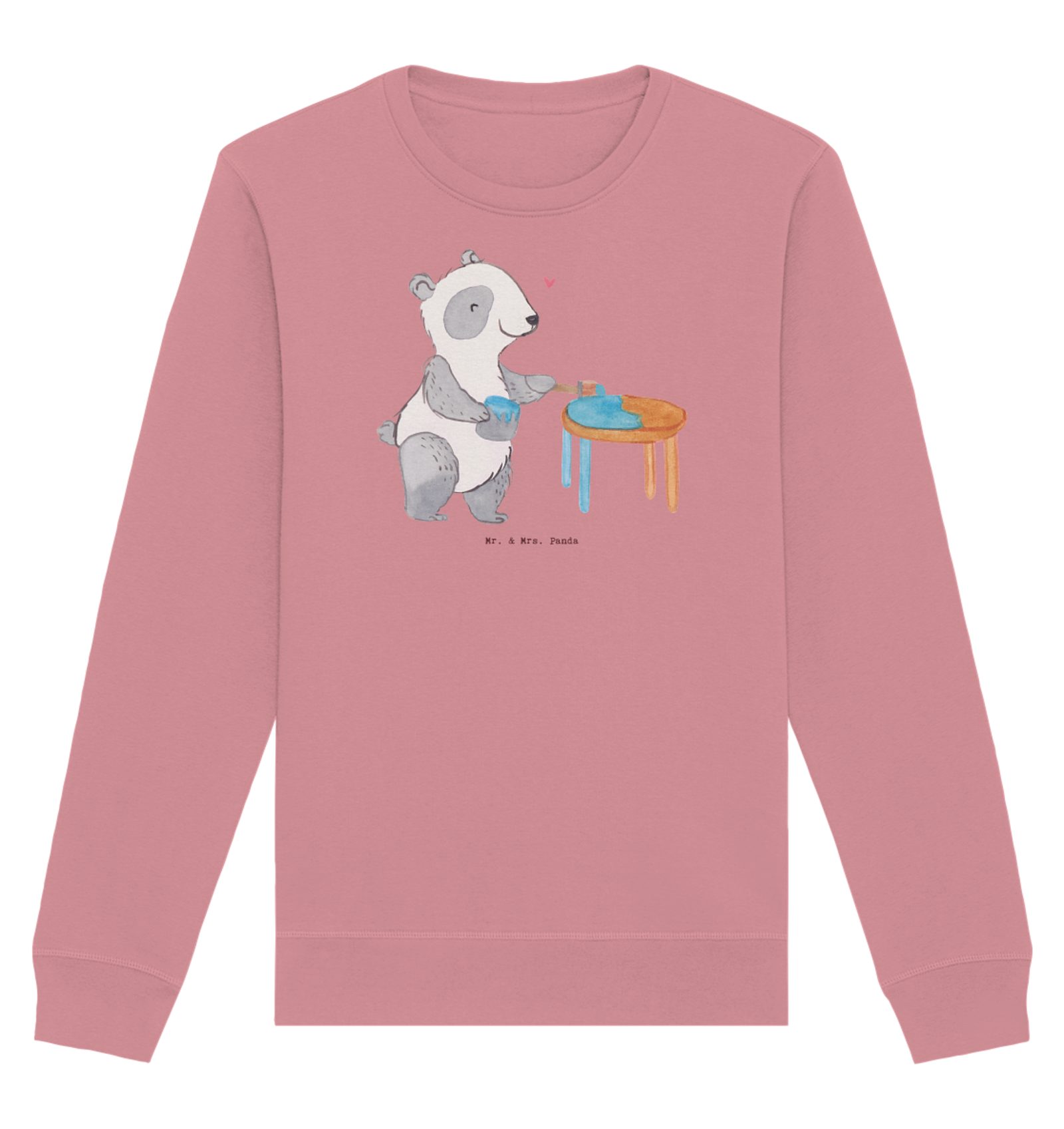 Longpullover Panda Möbel restaurieren Größe XXL - Canyon Pink - Geschenk, Sport, R