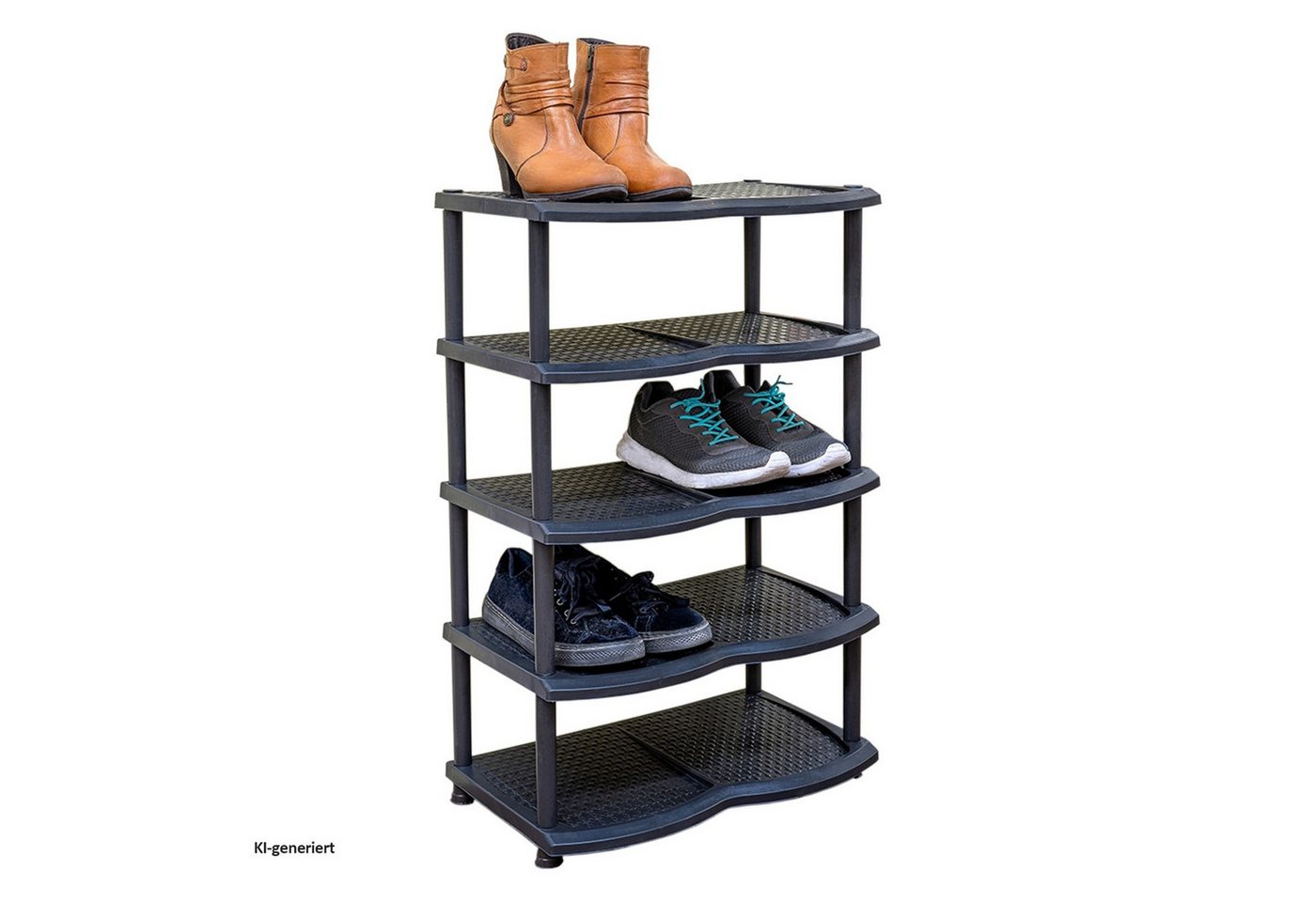 HTI-Living Schuhregal Schuhregal 5 Etagen für 10 Paar Schuhe, 1-tlg., Etagenregal Ablageregal