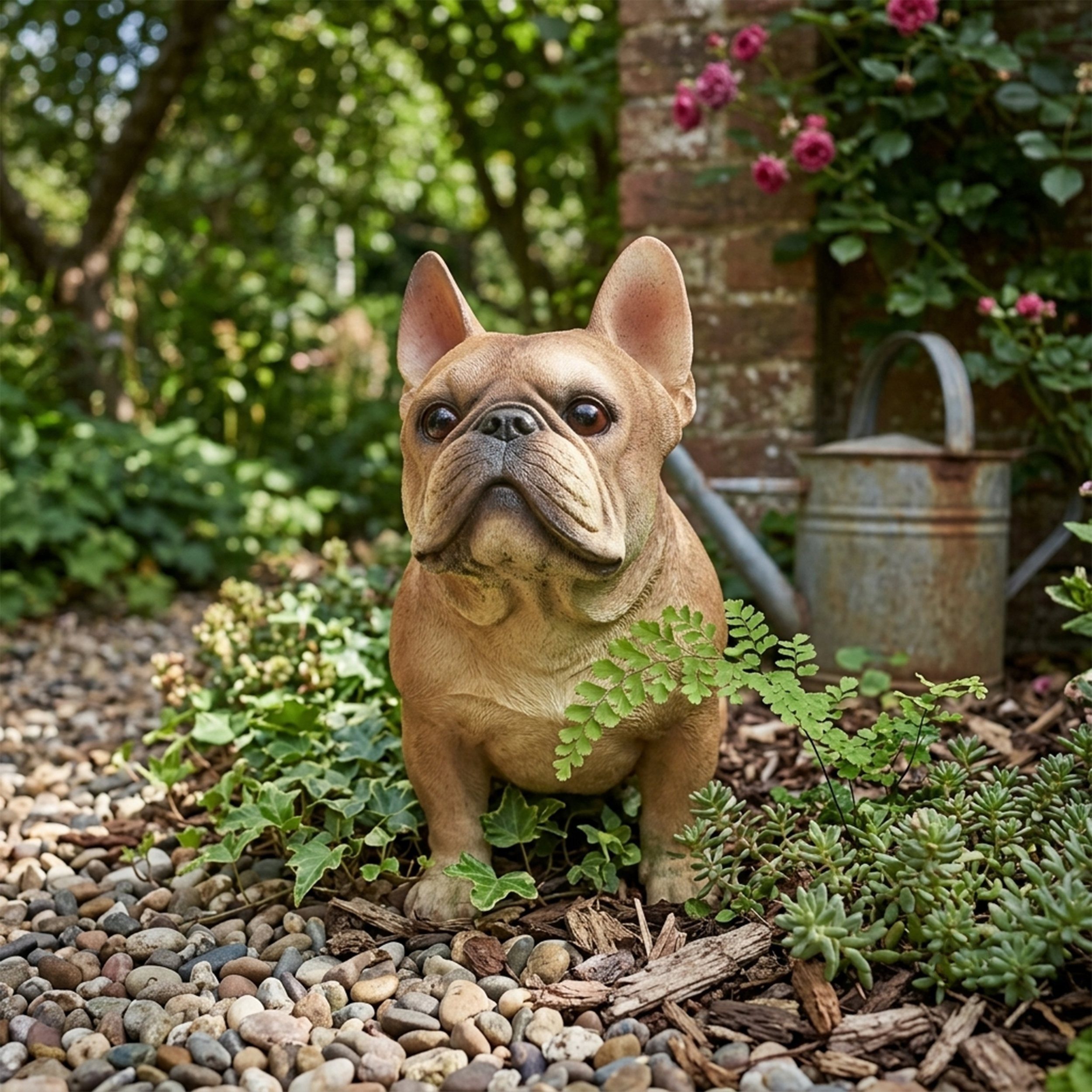 colourliving Tierfigur Hunde Figur Bulldogge Figur stehend, französische Bulldogge, für Hundeliebhaber und Tierfreunde ein Highlight