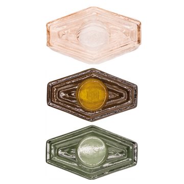 Brût Homeware Teelichthalter Handgefertigter Teelichthalter "Hexagon" aus recyceltem Glas