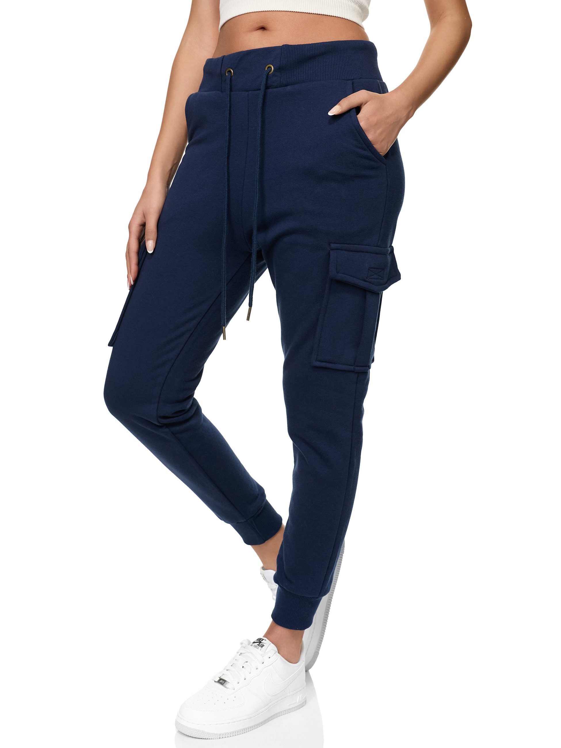 REPUBLIX Jogginghose ELISE Damen Cargo Jogger Sporthose Jogging Sweat Pants günstig online kaufen