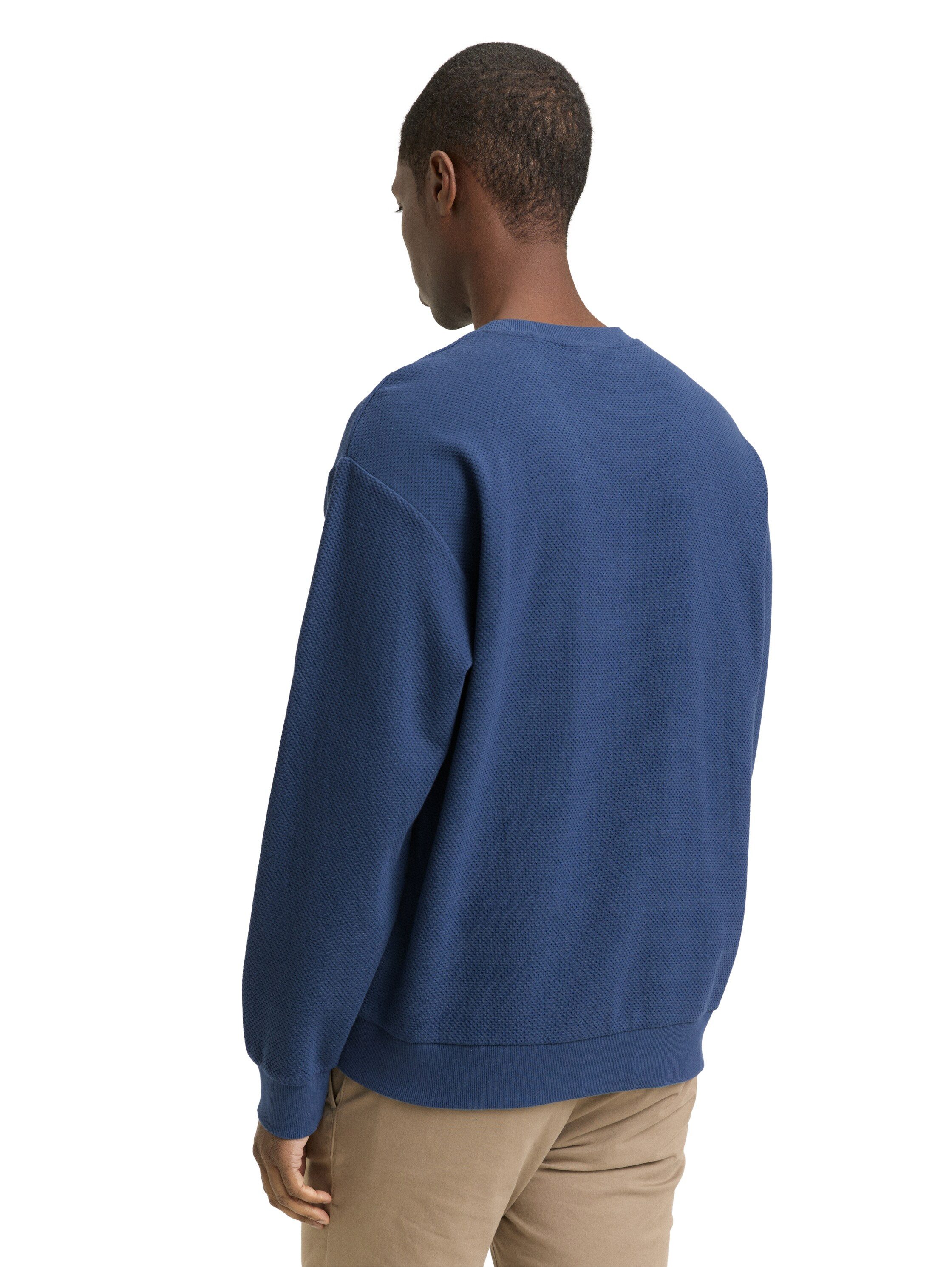 TOM TAILOR Denim Sweatshirt mit Rippbündchen günstig online kaufen
