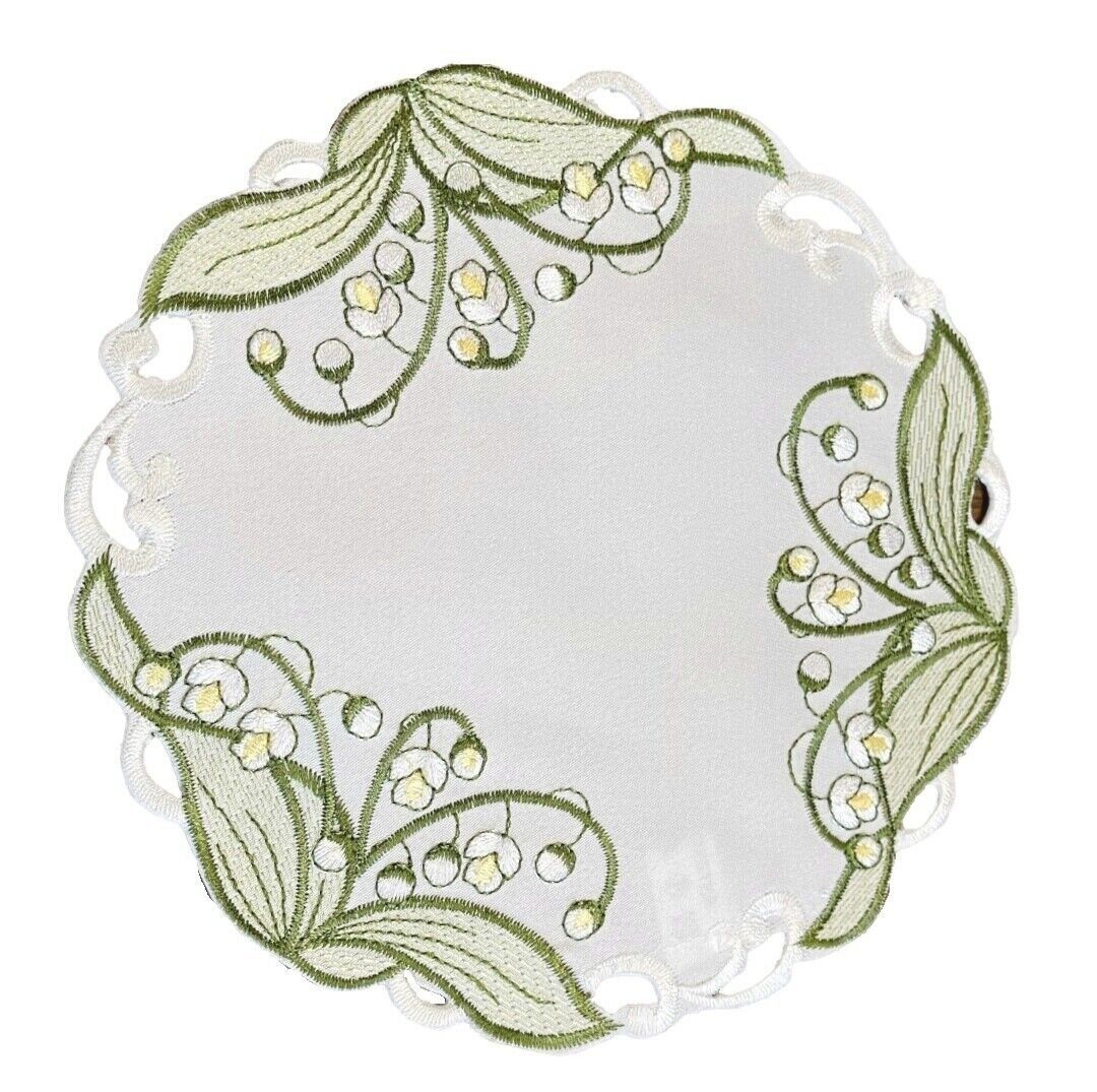 Westernlifestyle Tischdecke Weiße Maiglöckchen Tischläufer Mitteldecke Deck günstig online kaufen