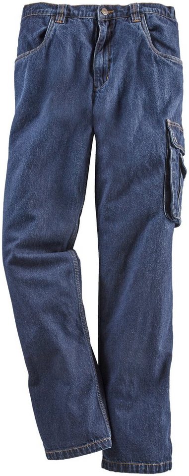 Northern Country Arbeitshose Jeans Worker (aus 100% Baumwolle, robuster  Jeansstoff, comfort fit) mit dehnbarem Bund, mit 8 praktischen Taschen