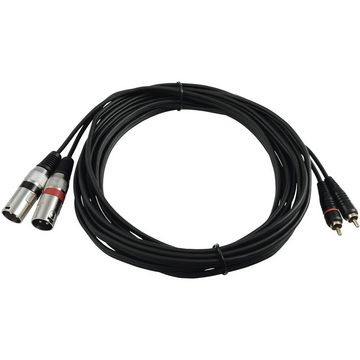 Omnitronic Omnitronic 3022522E XLR Adapterkabel [2x XLR-Stecker 3 polig - 2x Cinc Audio-Kabel, (6.00 cm)