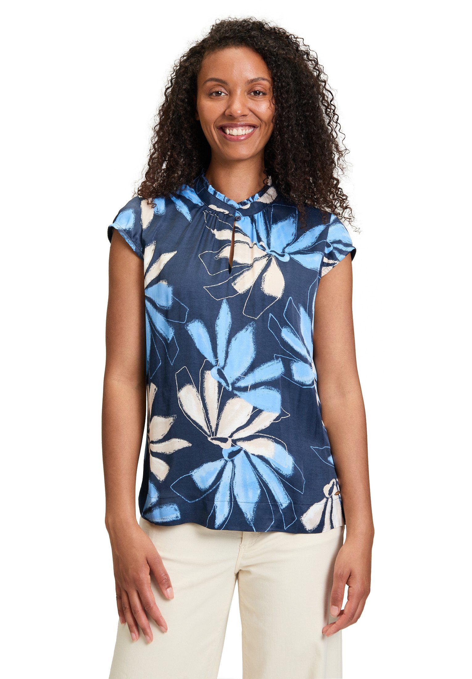 Schlupfbluse Betty & Co Damen Schlupfbluse kurzarm