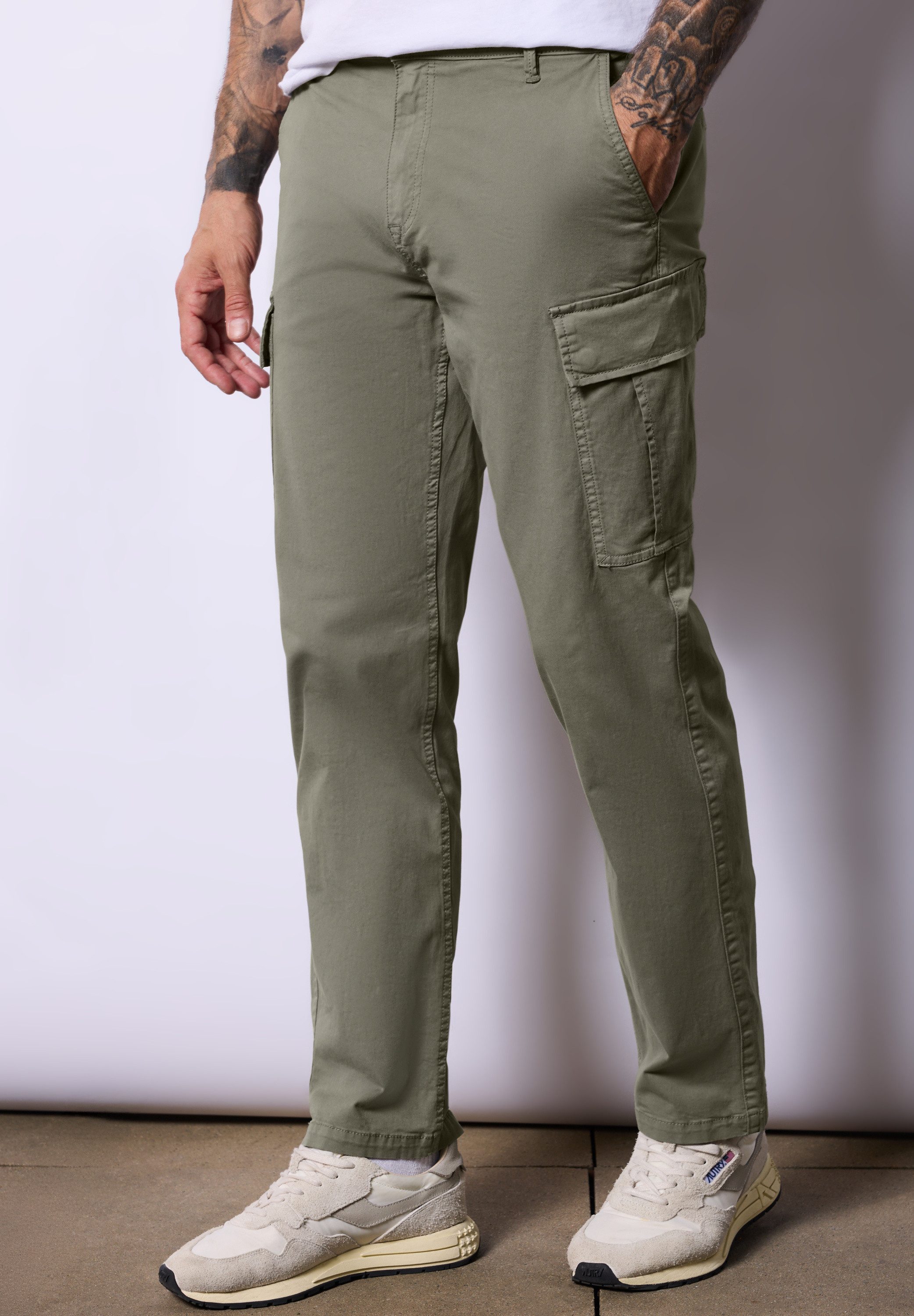 STREET ONE MEN Cargohose Middle Waist günstig online kaufen