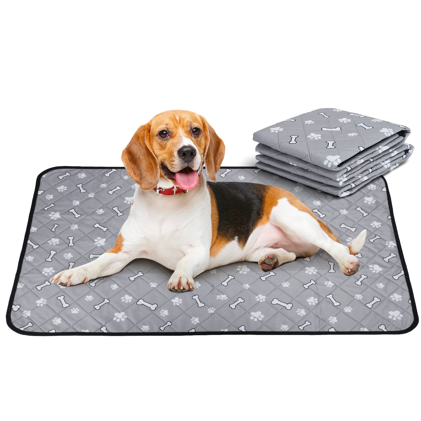 Hundewindel Wiederverwendbare Welpenunterlagen, 2er Set Waschbar