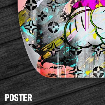 ArtMind XXL-Wandbild Micky Be Happy, Premium Wandbilder als Poster & gerahmte Leinwand in 4 Größen, Wall Art, Bild, Canva