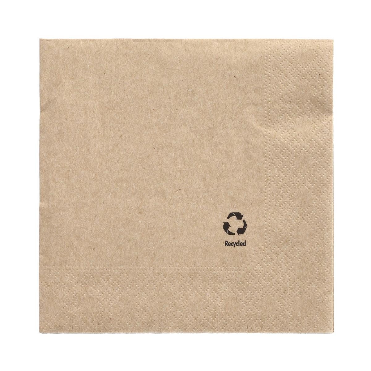 PAPSTAR GmbH Papierserviette PAPSTAR Serviette RC 89765 3lg 1/4Falz 33x33cm natur 100St