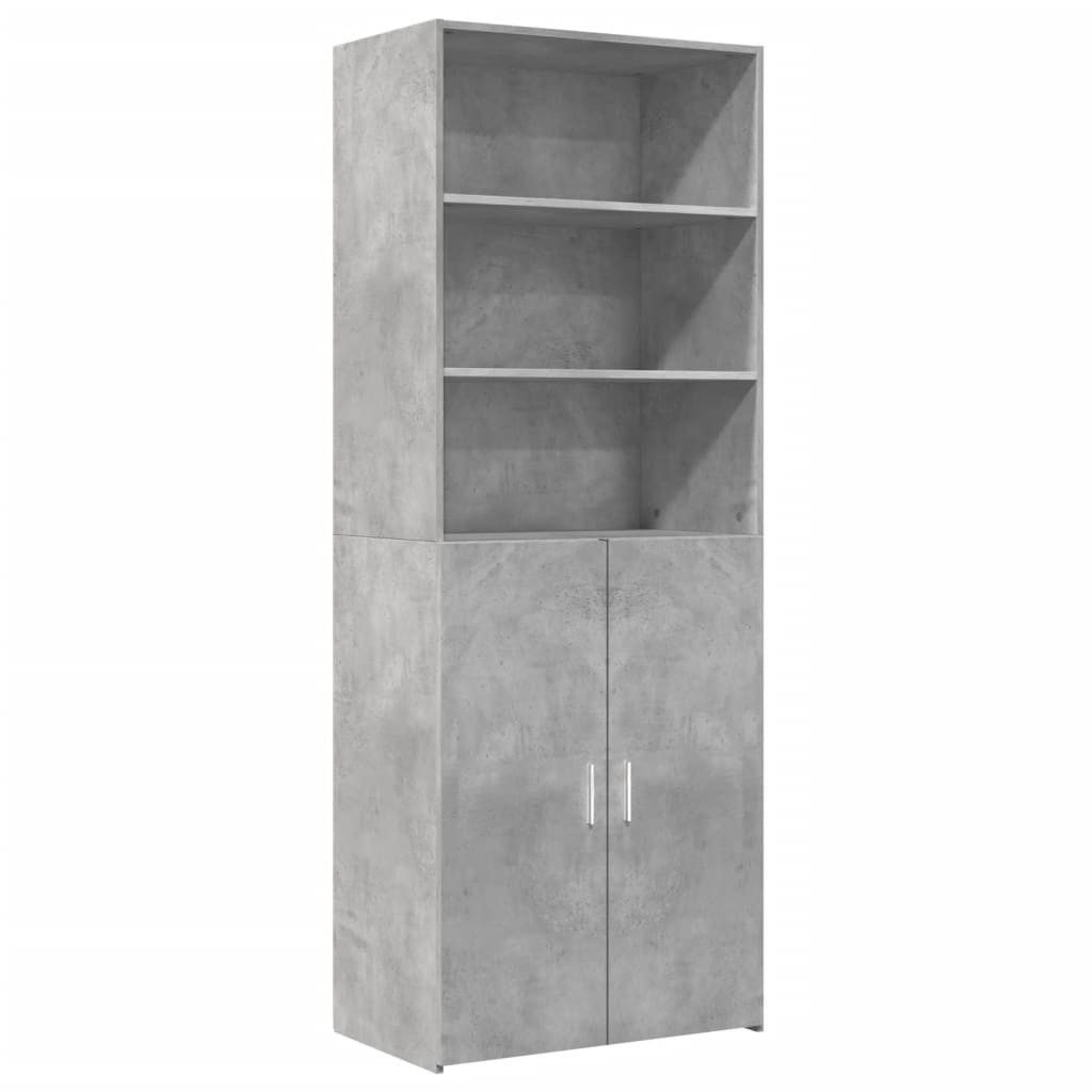 vidaXL Highboard Highboard Betongrau 70x42,5x185 cm günstig online kaufen