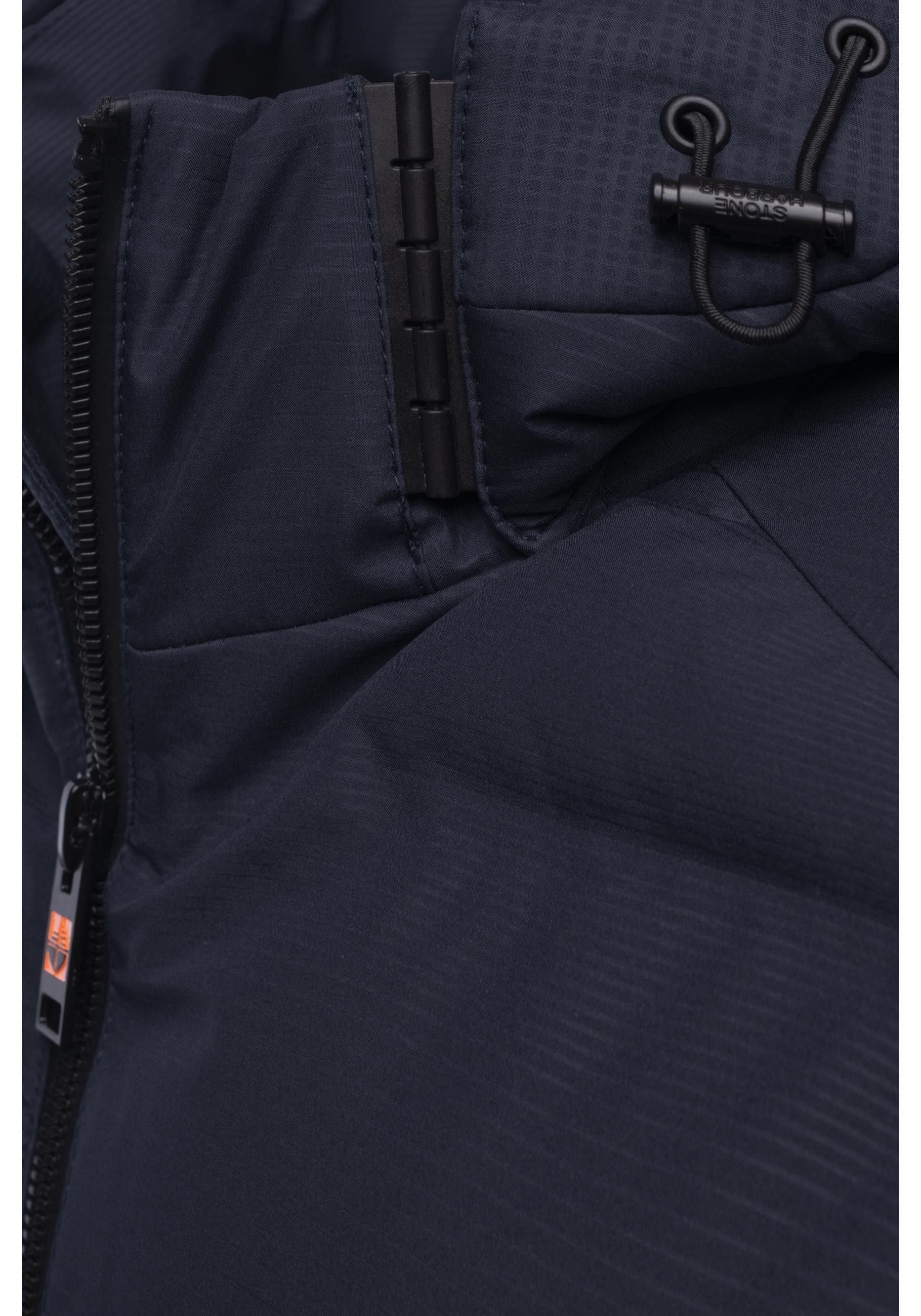 Stone Harbour Steppjacke Gavriloo XX Gesteppte Winterjacke mit abnehmbarer Kapuze
