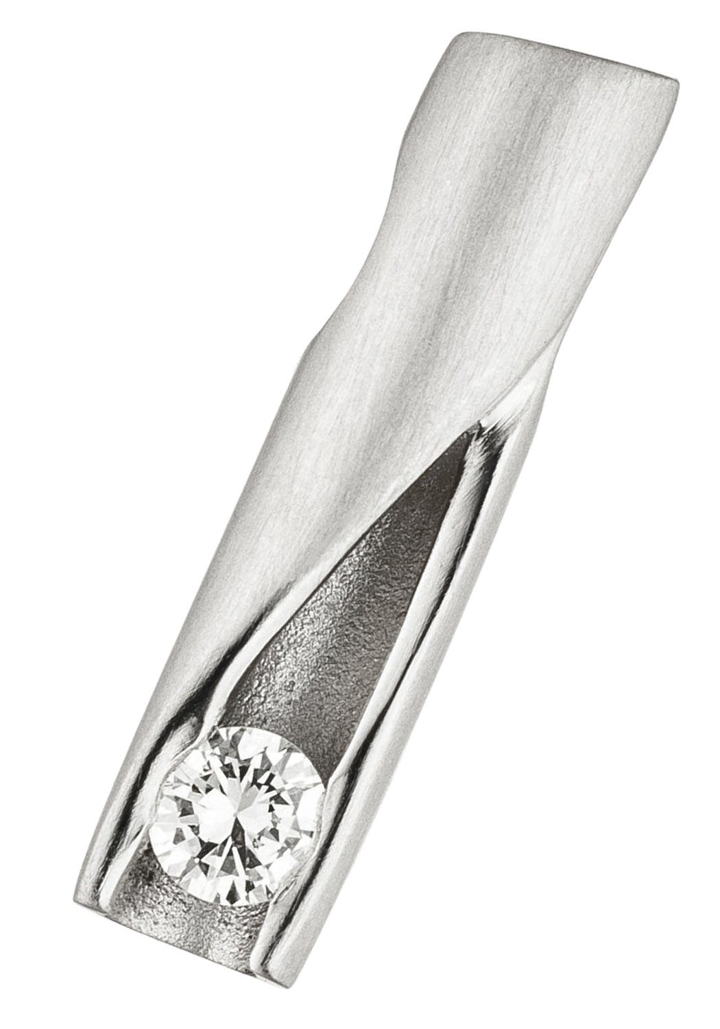 JOBO Kettenanhänger Anhänger Platinanhänger 17 mm lang, 950 Platin mit Diamant