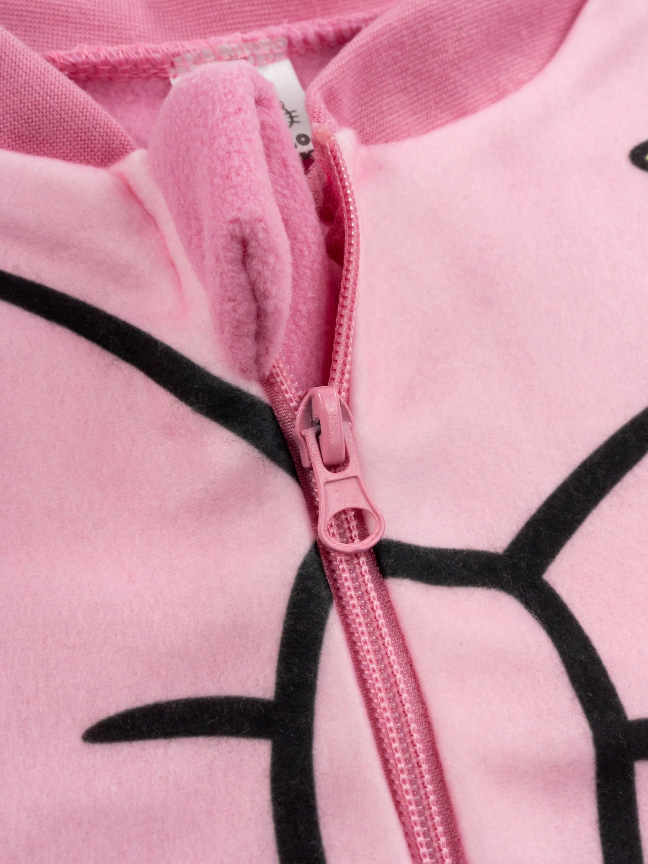 United Labels® Jumpsuit Hello Kitty Jumpsuit Overall Pyjama Schlafanzug langarm – Bild 5 von 5