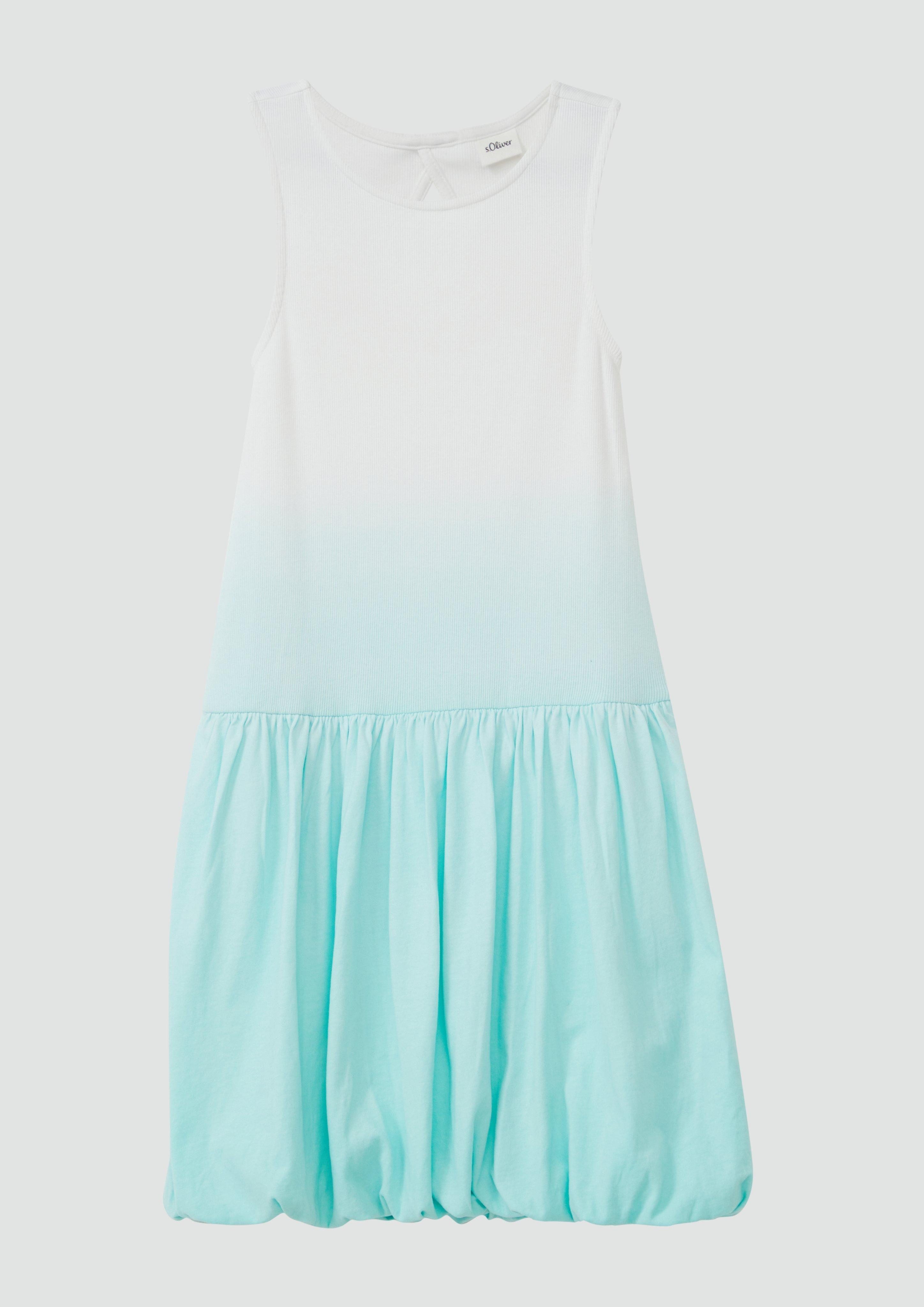 Minikleid Kurzes Kleid mit Ballon-Rock und Farbverlauf