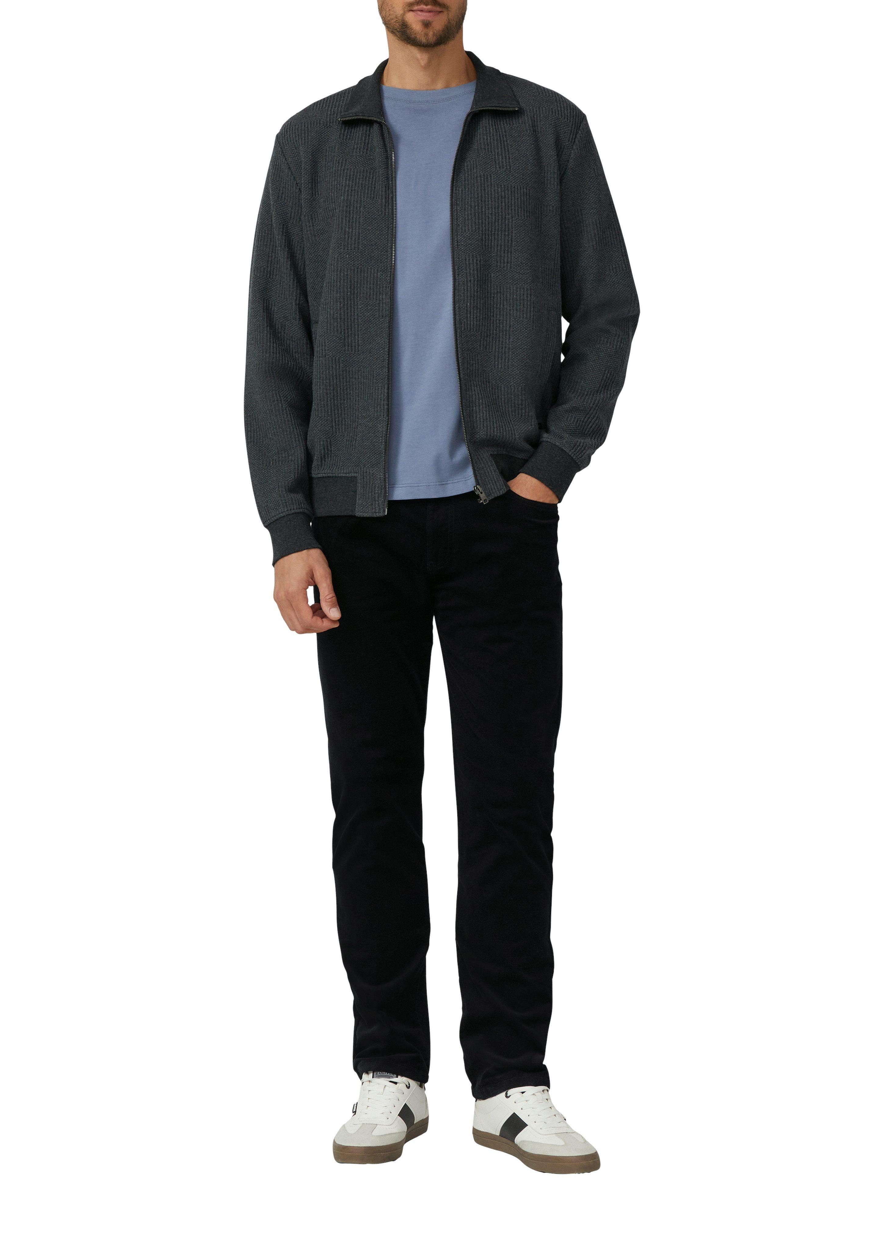 s.Oliver Sweatshirt mit Rippbündchen