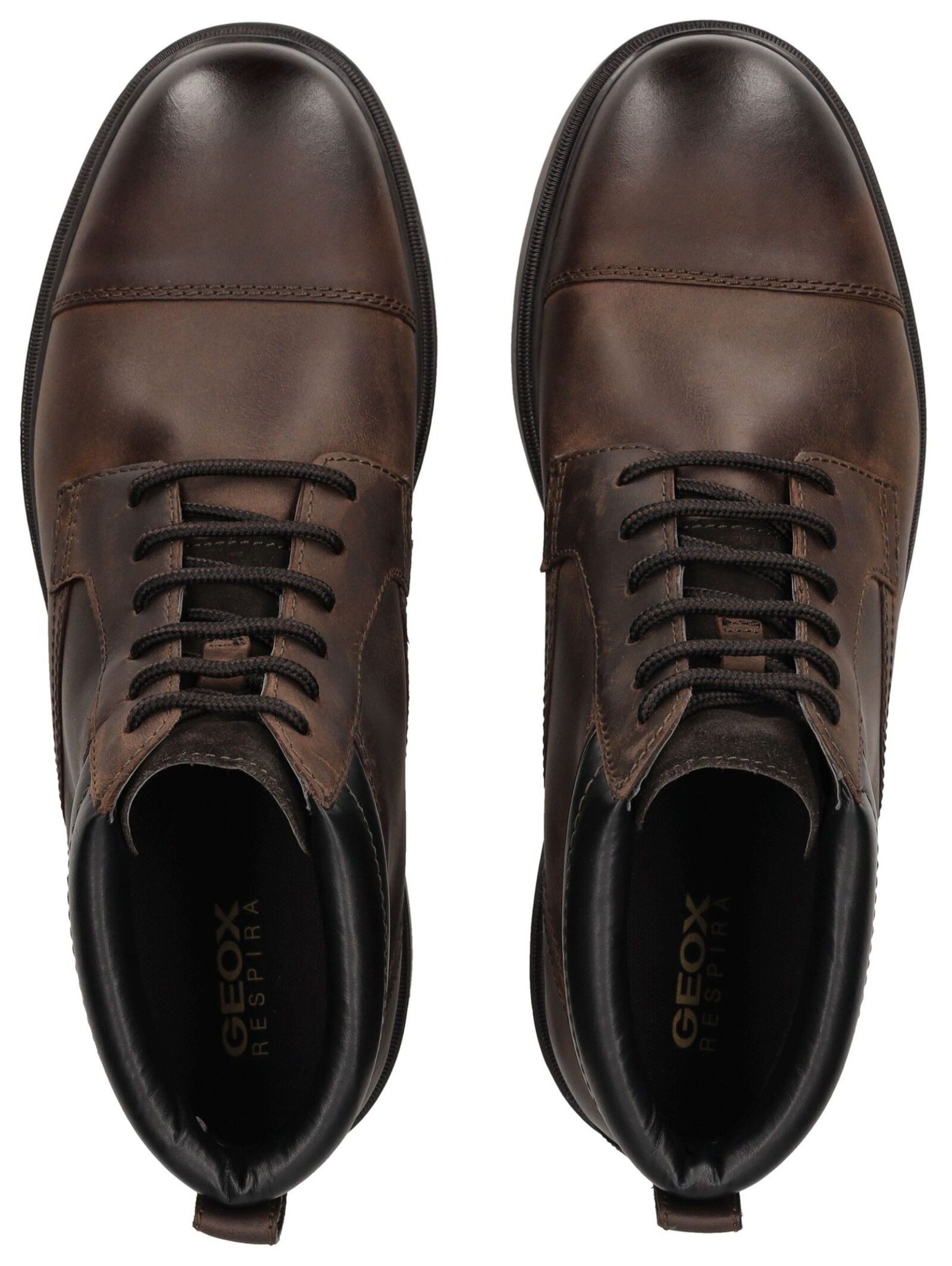 Geox Geox Stiefelette Leder/Synthetik Schnürstiefelette