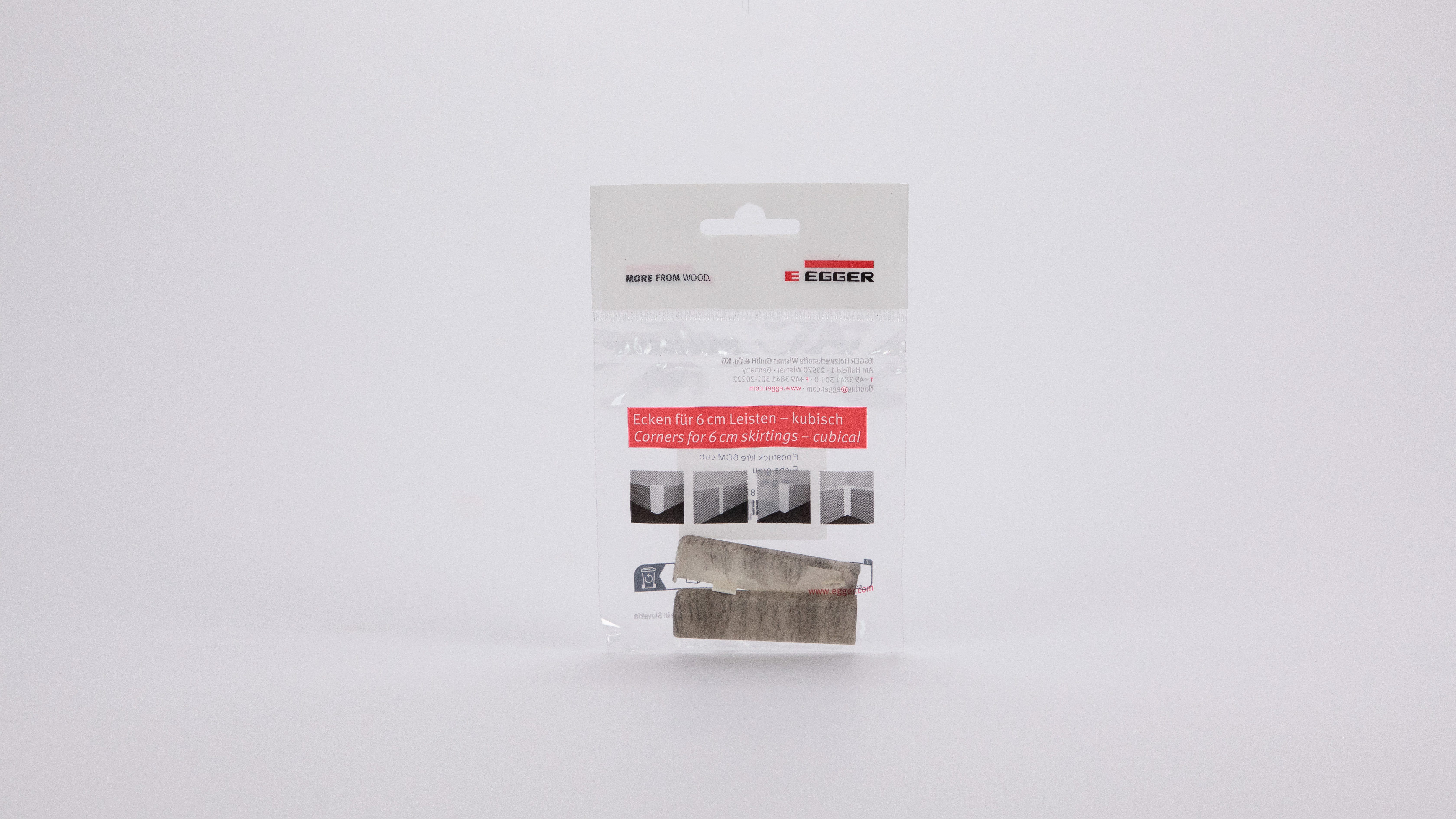 EGGER Sockelleisten-Endstücke Eiche grau, L: 2.2 cm, H: 5.9 cm, 2-St., neue günstig online kaufen