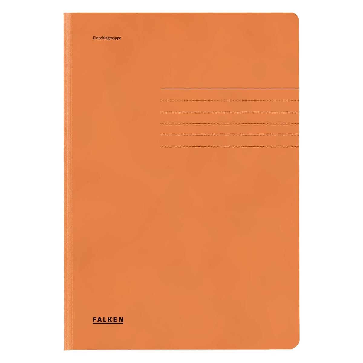Falken Organisationsmappe Falken Jurismappe 80001472 DIN A4 3 Klappen Karton orange